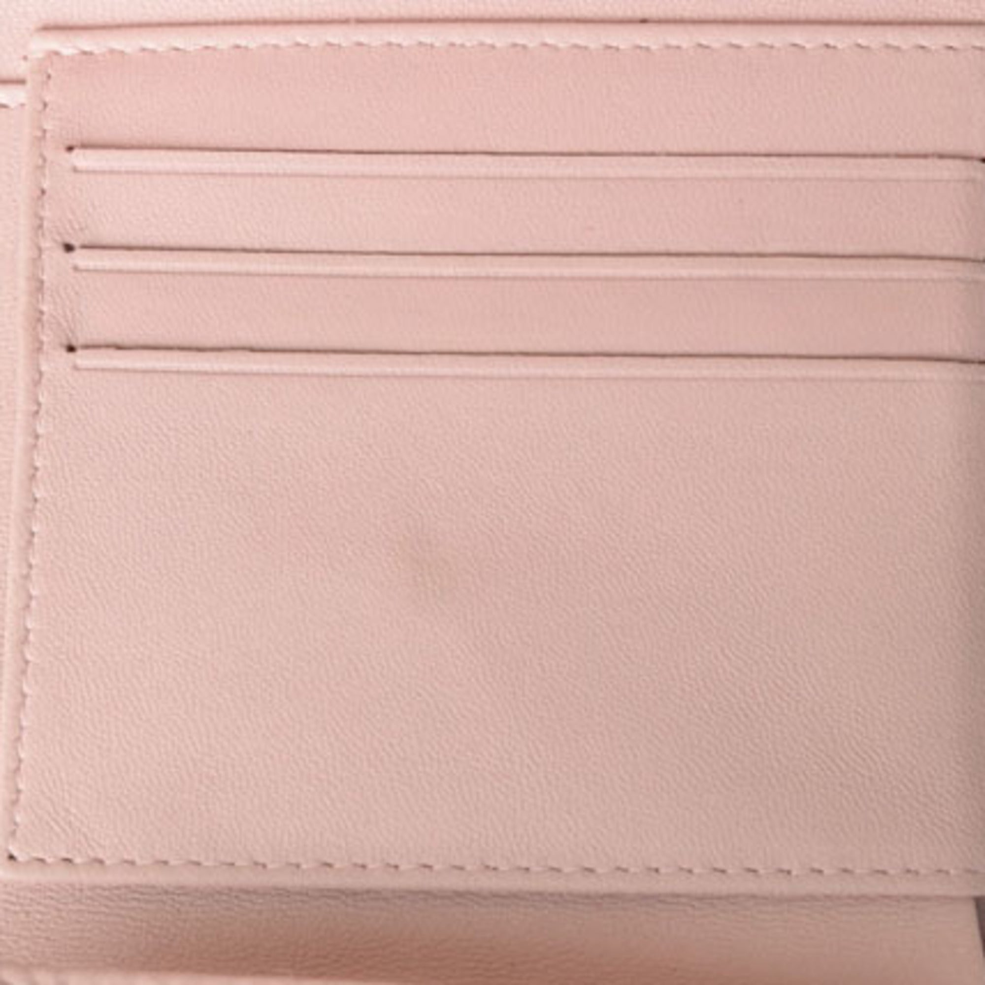 Chanel Baby Pink Leather Wallet (Tri-Fold)