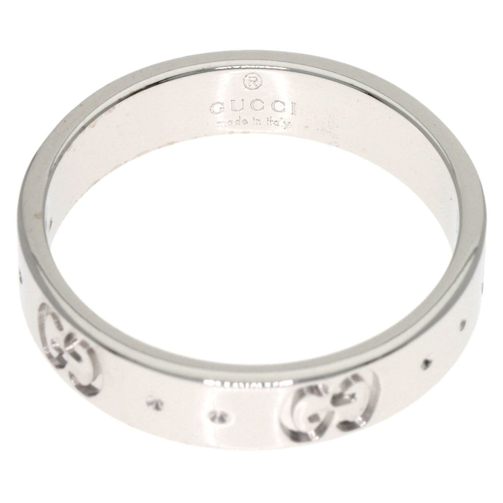 Gucci Icon White Gold (18K) Band Ring (Pre-Owned)