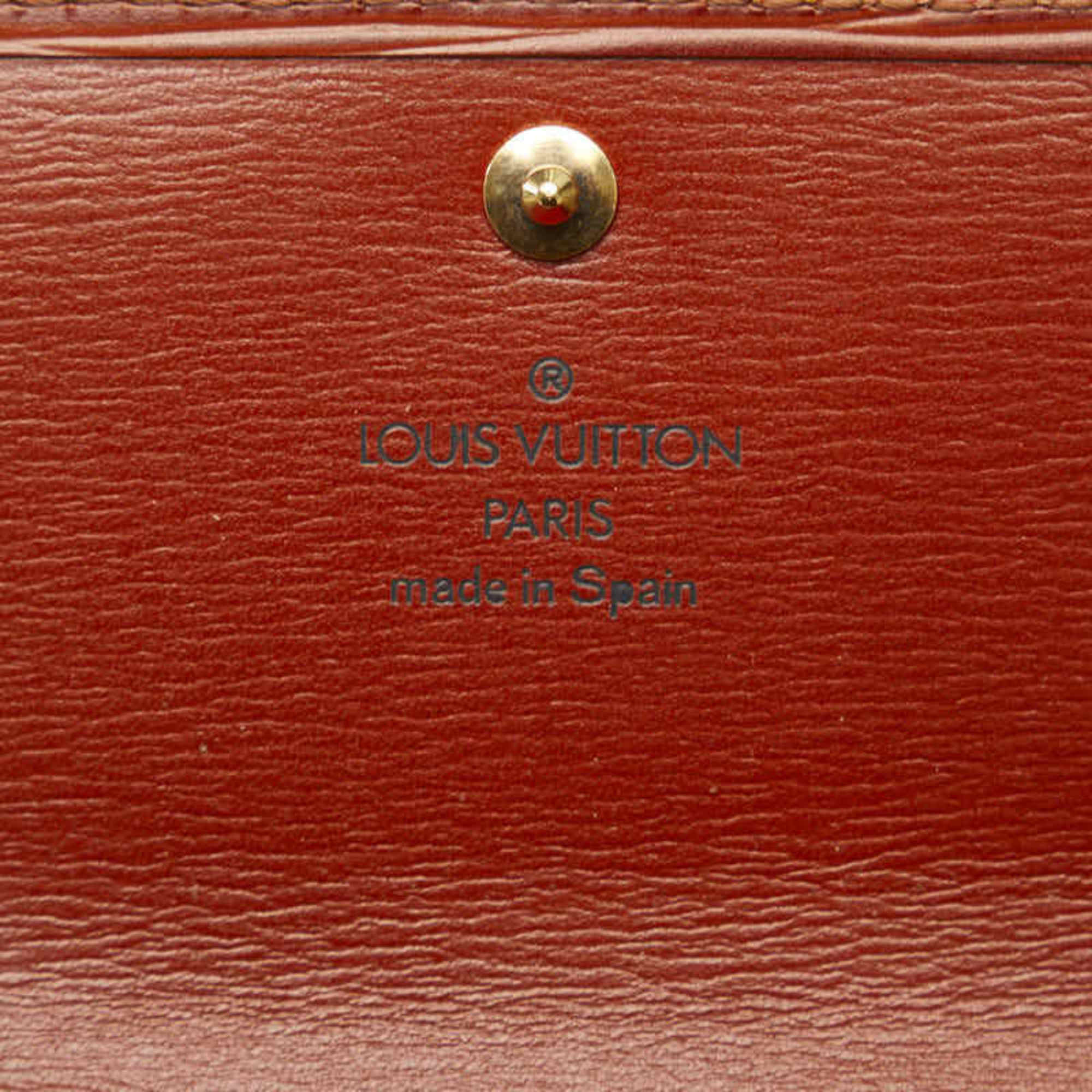 Louis Vuitton Epi Kenyan Brown Epi Leather Long Wallet