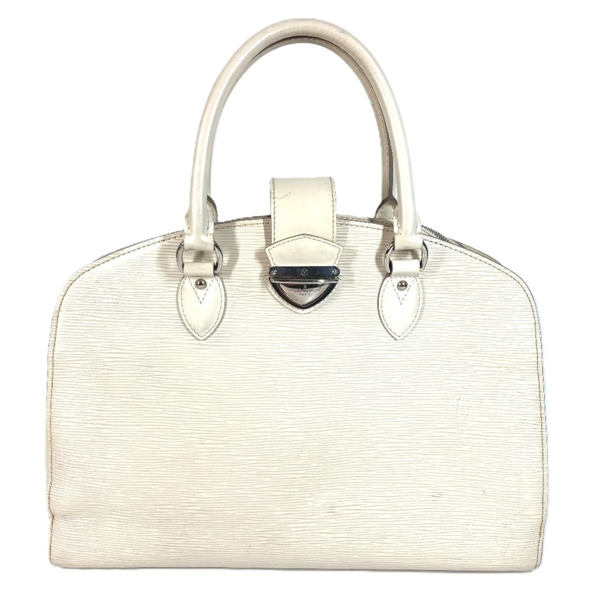 Louis Vuitton Lv Off White White Epi Leather Boston Bag Handbag Shoulder Bag