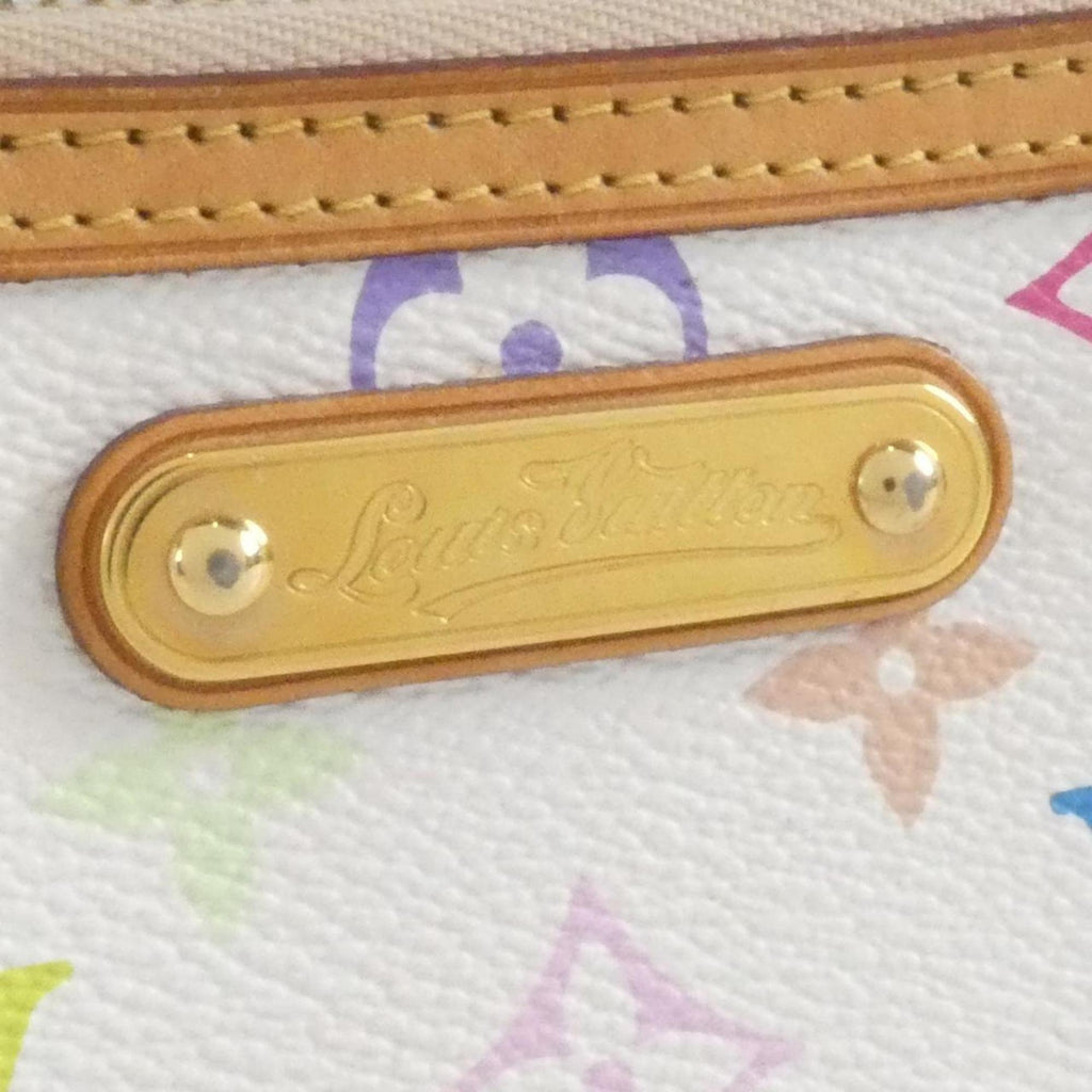 Louis Vuitton White Coated Canvas Pochette Pouch