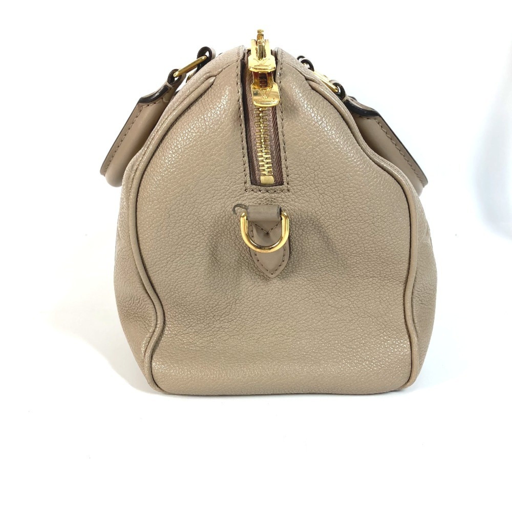 Louis Vuitton Beige Tourterelle Monogram Empreinte Boston Bag Handbag Shoulder Bag