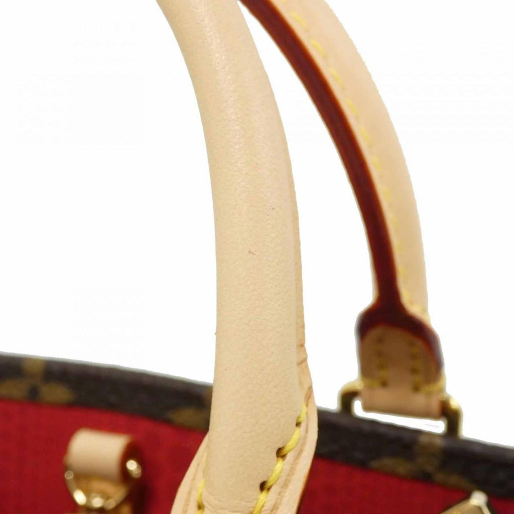 Louis Vuitton Marron Coated Canvas Handbag