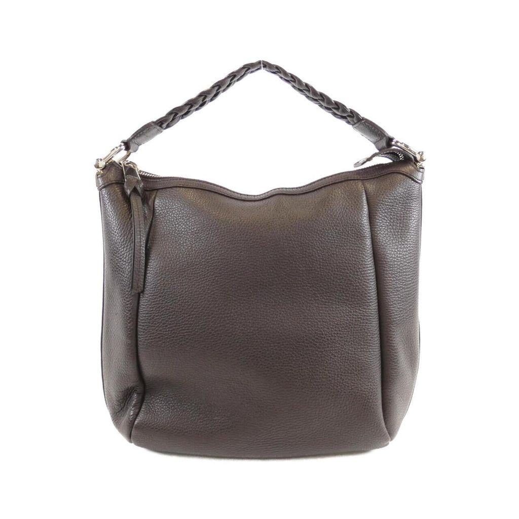 Gucci Dark Brown Leather Handbag (Pre-Owned)