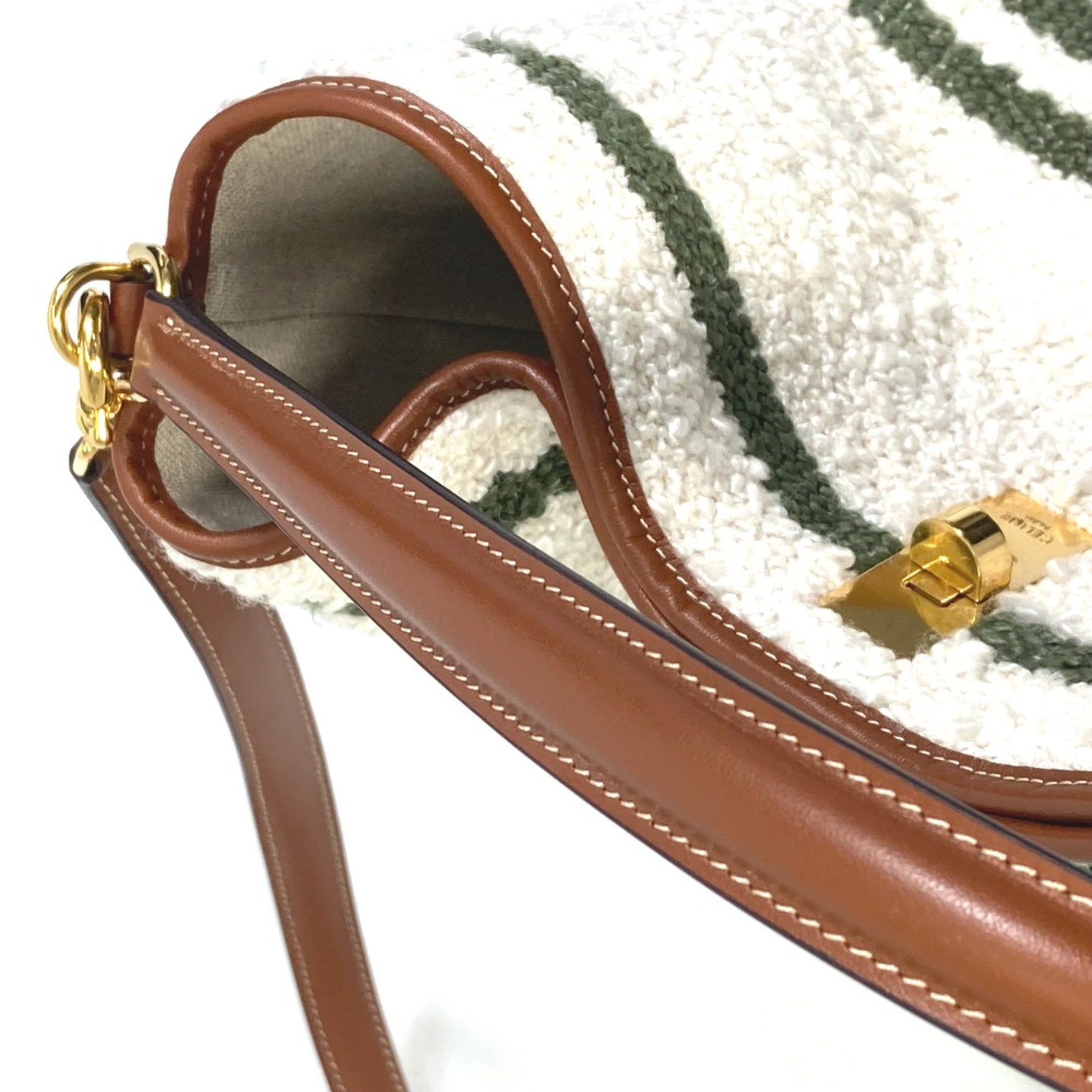 Celine White Leather Handbag