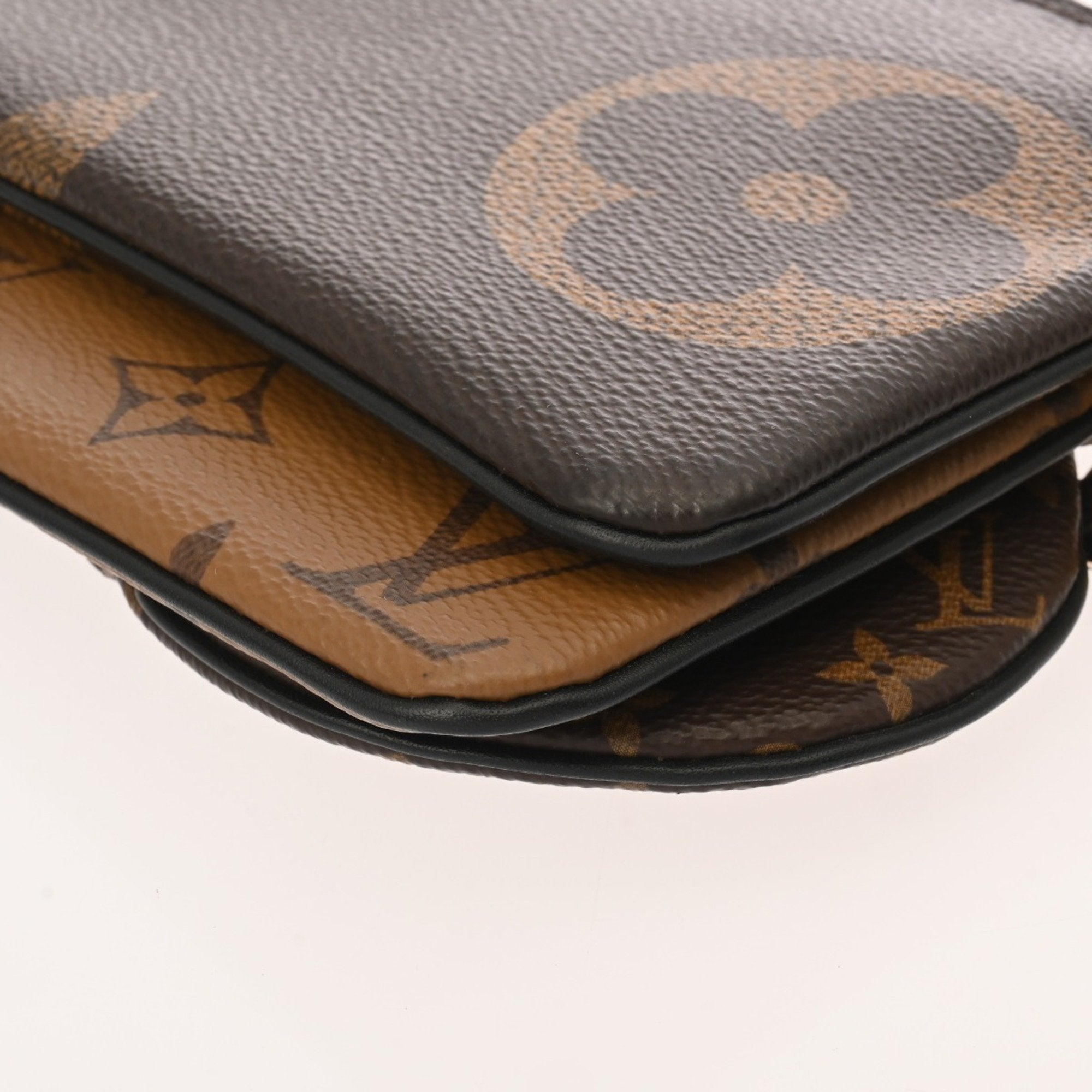 Louis Vuitton Brown Camel Monogram Canvas Pochette Pouch