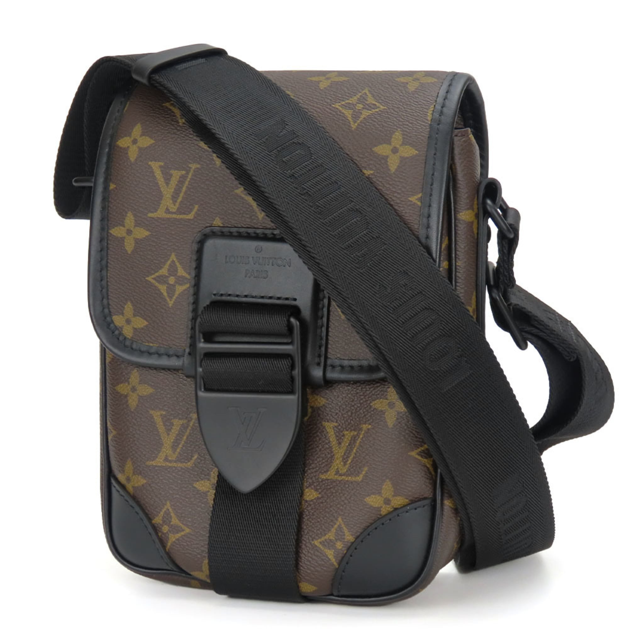 Louis Vuitton Monogram Macassar Black Brown Shoulder Bag