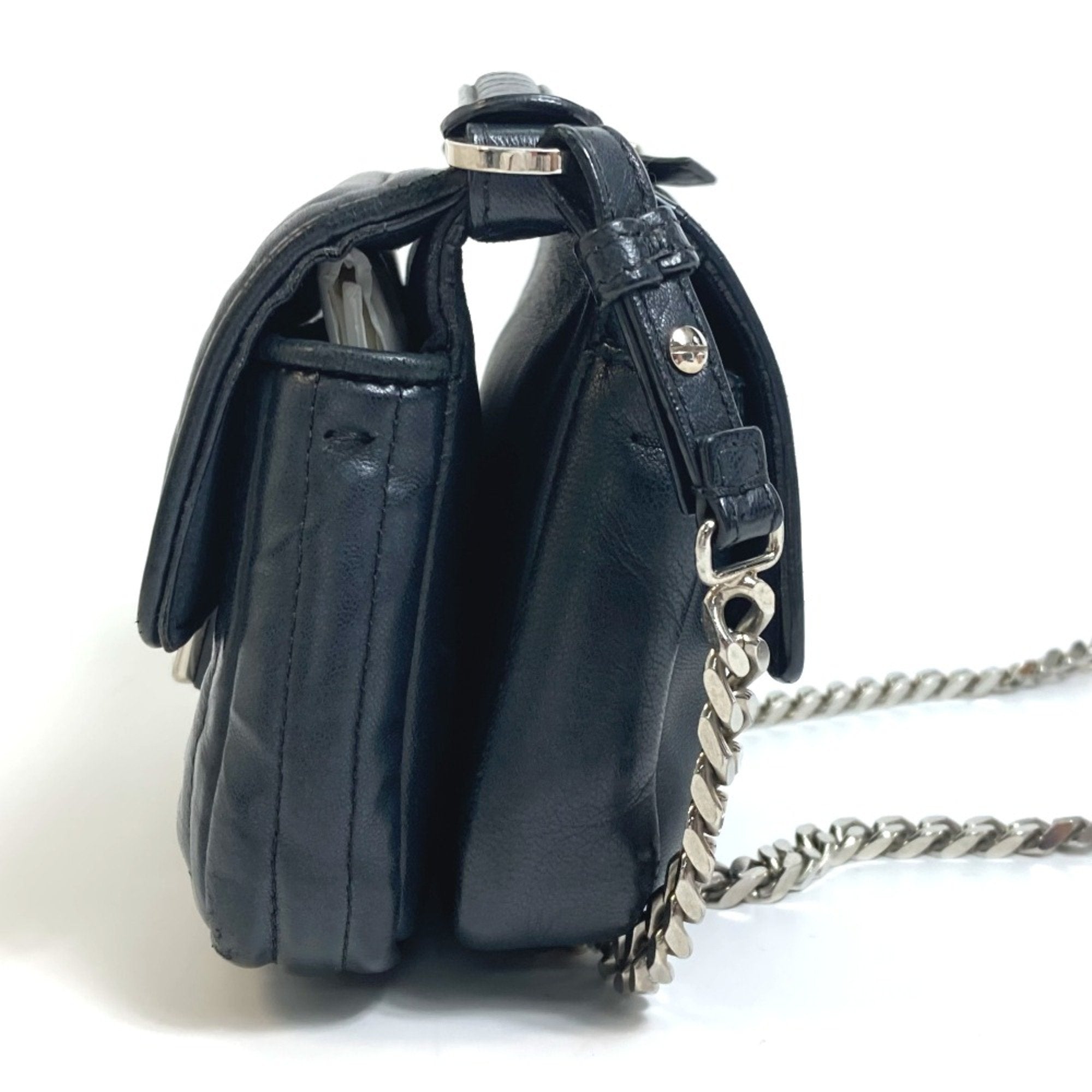 Fendi Black Leather Shoulder Bag
