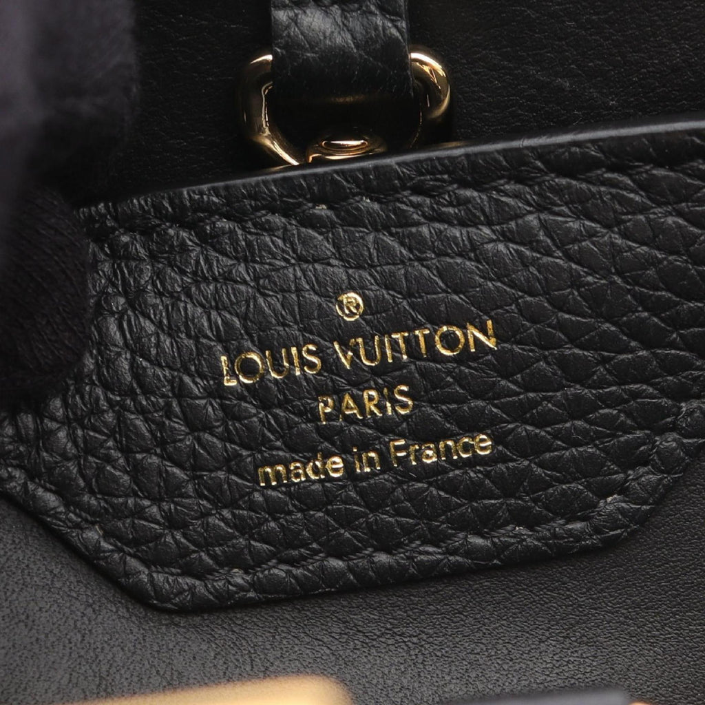 Louis Vuitton Black Leather Handbag