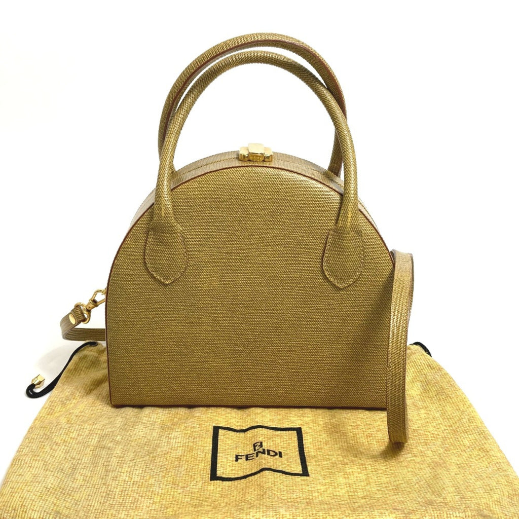 Fendi Beige Leather Handbag