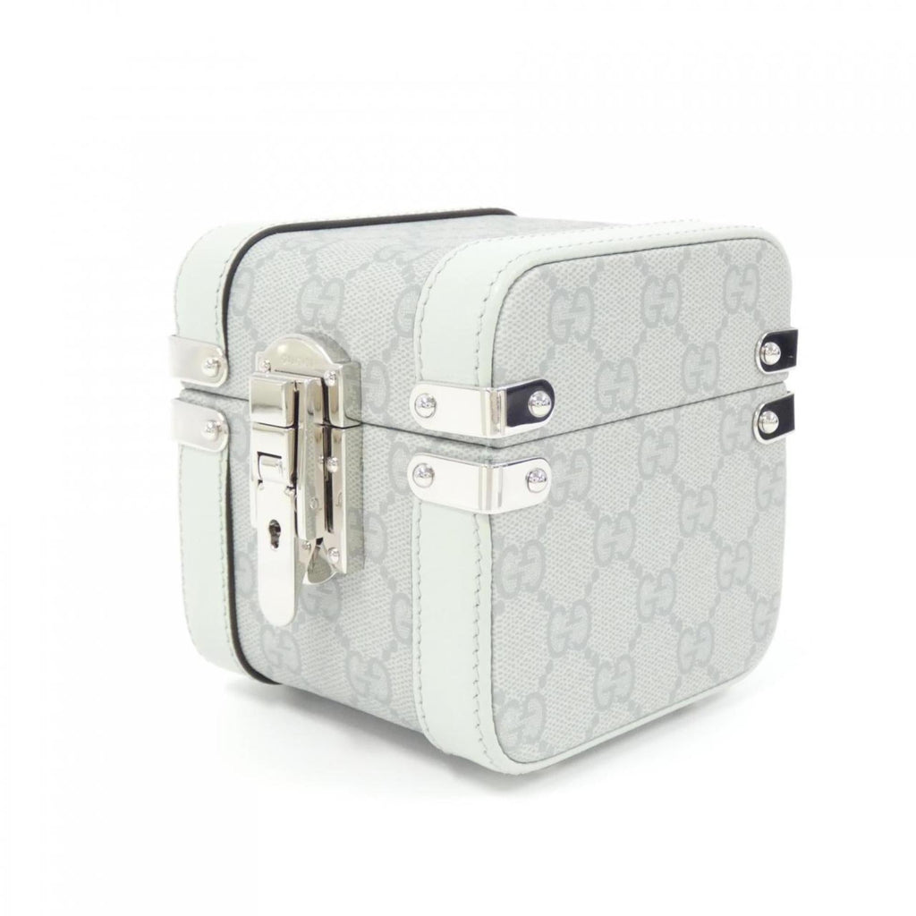 Gucci Pale Green Gg Supreme Leather Vanity Bag (Pre-Owned)