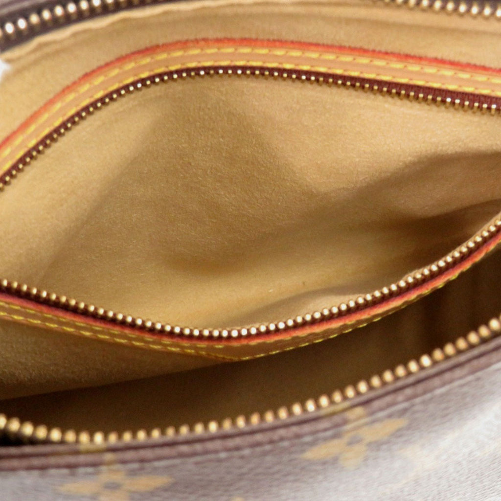 Louis Vuitton Brown Monogram Canvas Pvc Coated Canvas Leather Shoulder Bag