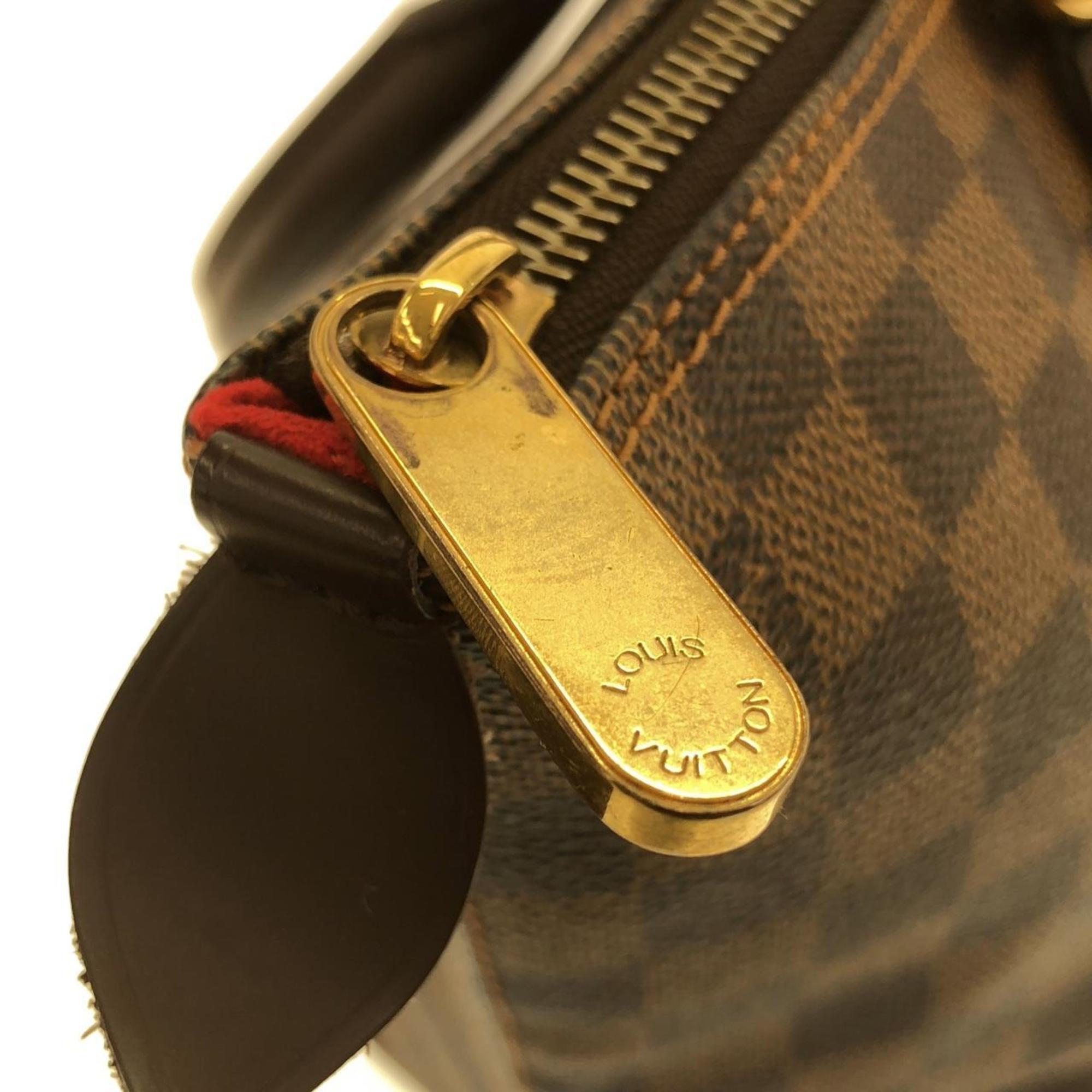 Louis Vuitton Brown Coated Canvas Handbag