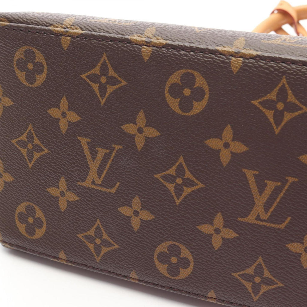 Louis Vuitton Brown Coated Canvas Leather Handbag