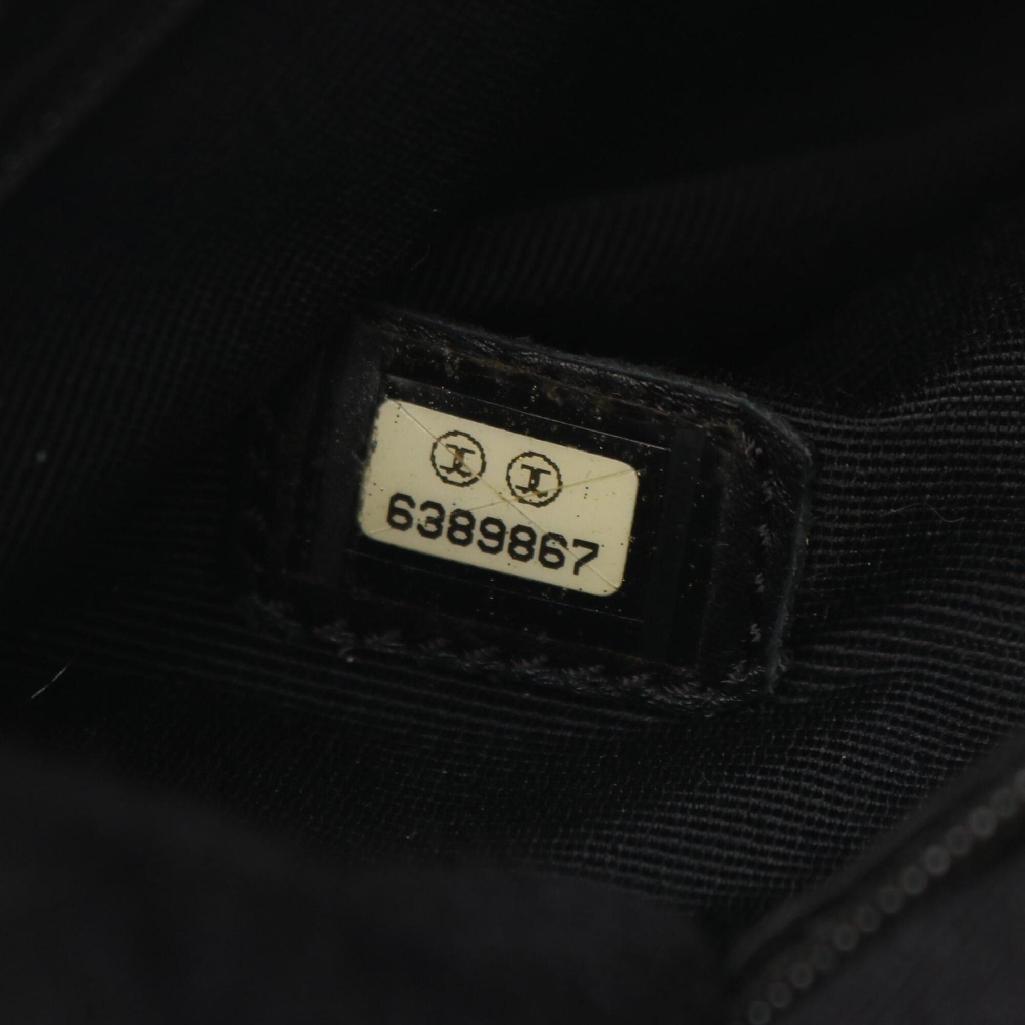 Chanel Black Grained Calfskin Handbag Tote Bag