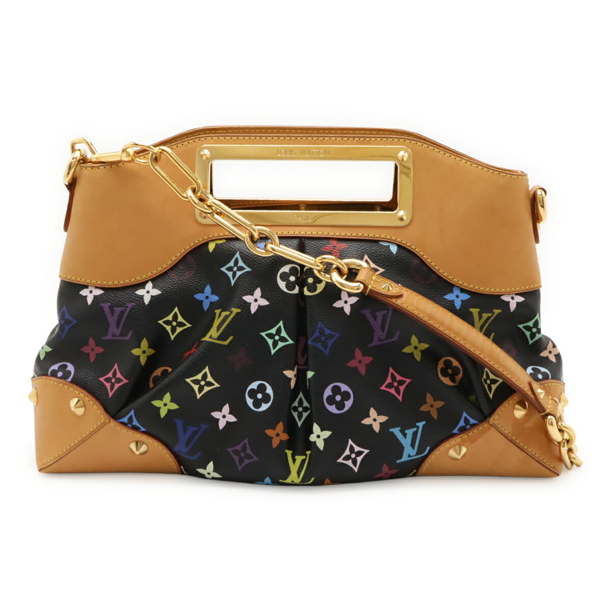 Louis Vuitton Noir Pvc Handbag Shoulder Bag