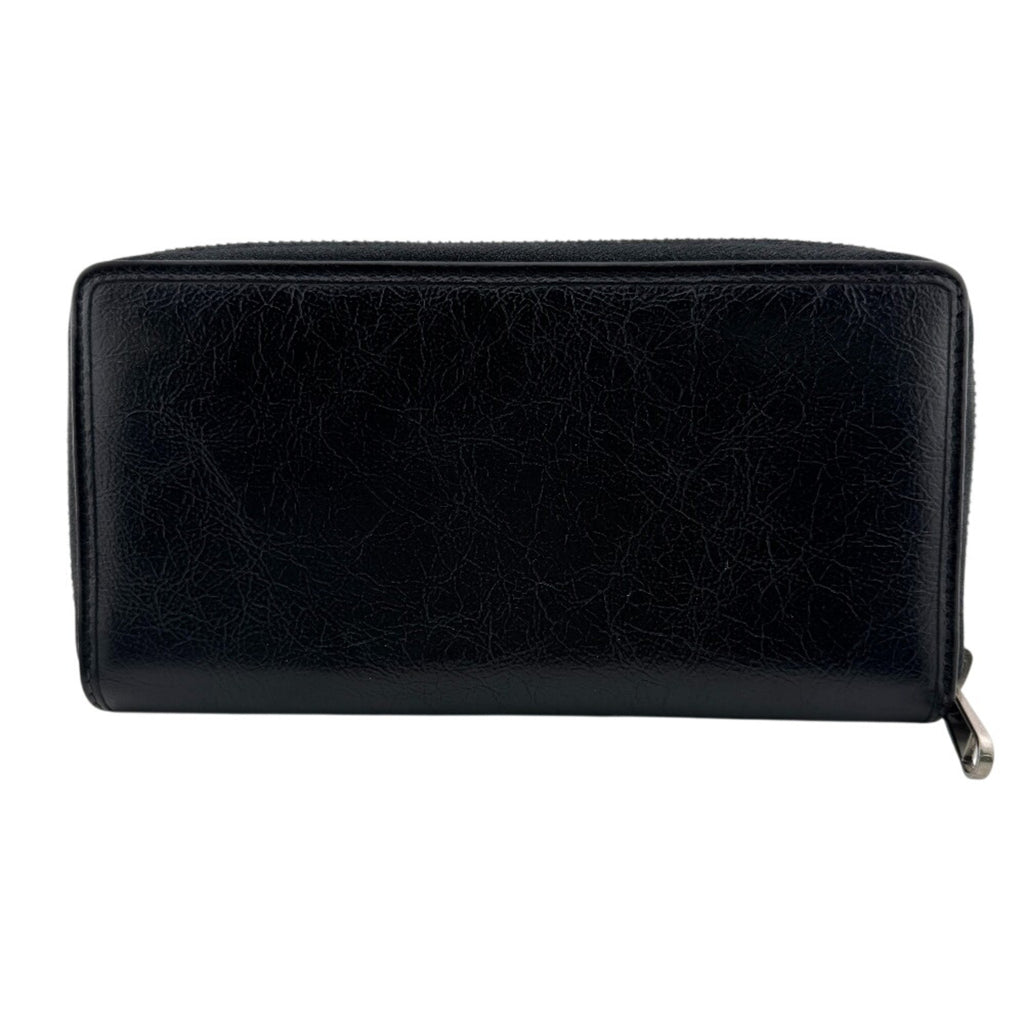 Gucci Black Leather Long Wallet (Bi-Fold) (Pre-Owned)