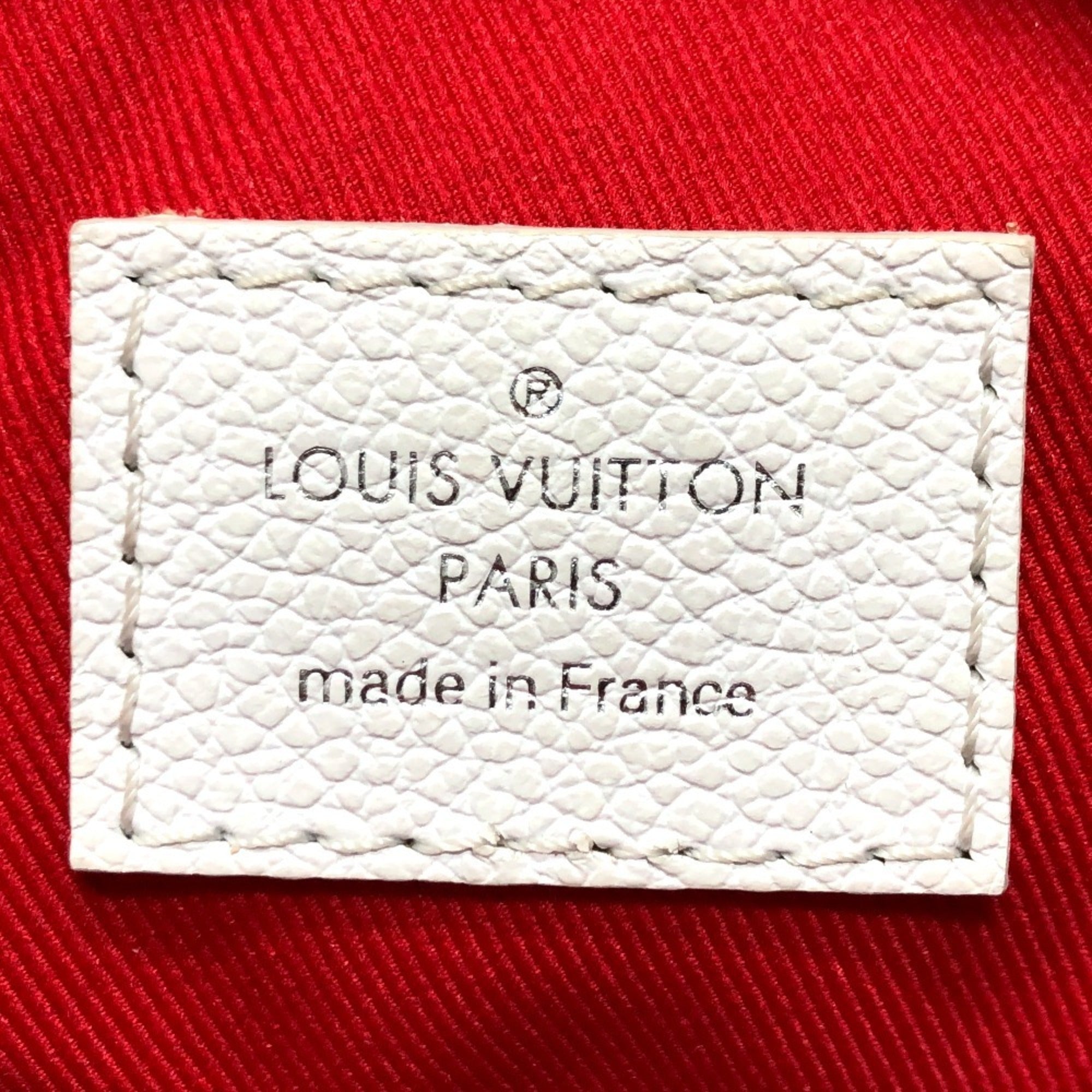 Louis Vuitton White Yellow Damier Canvas Pouch Shoulder Bag