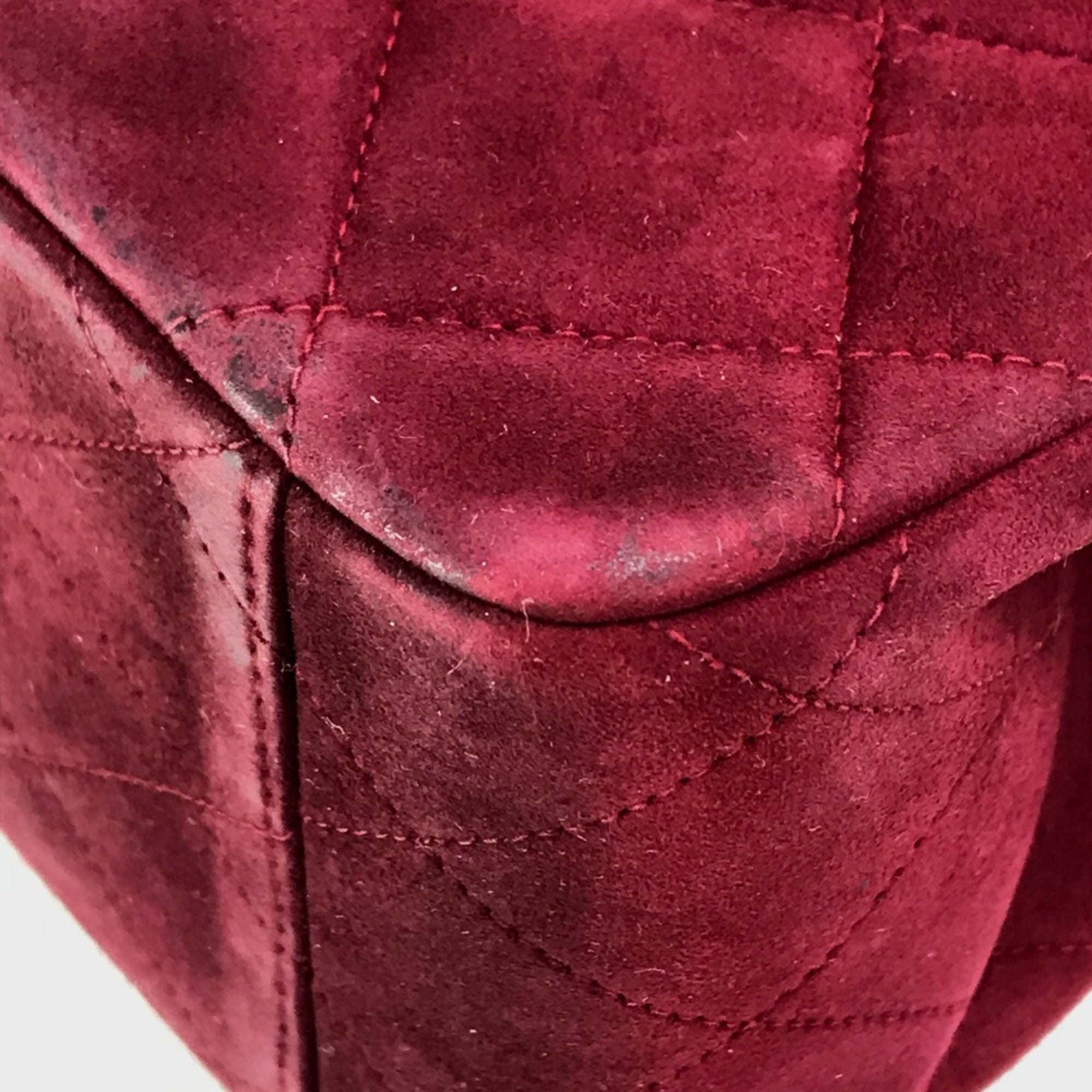 Chanel Red Leather Shoulder Bag