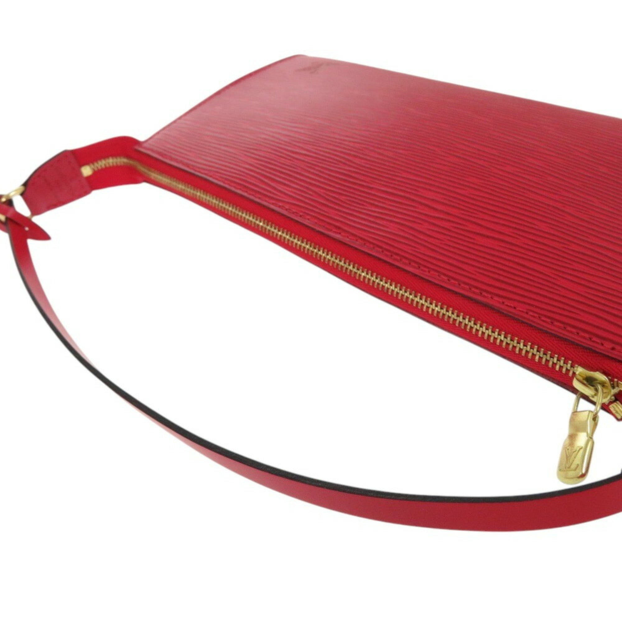 Louis Vuitton Epi Castilian Red Epi Leather Pochette Pouch