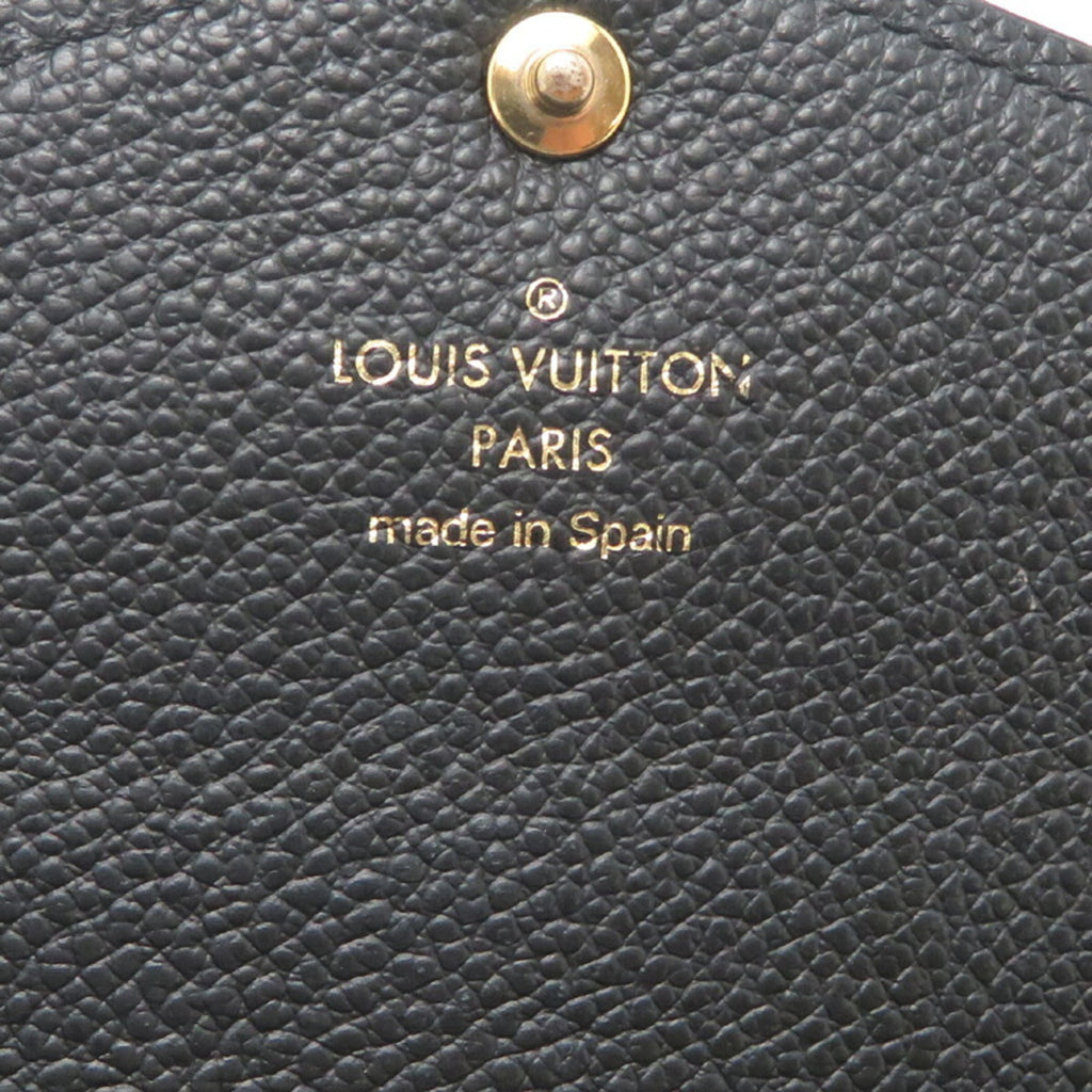 Louis Vuitton Beige Black Monogram Empreinte Long Wallet (Tri-Fold)