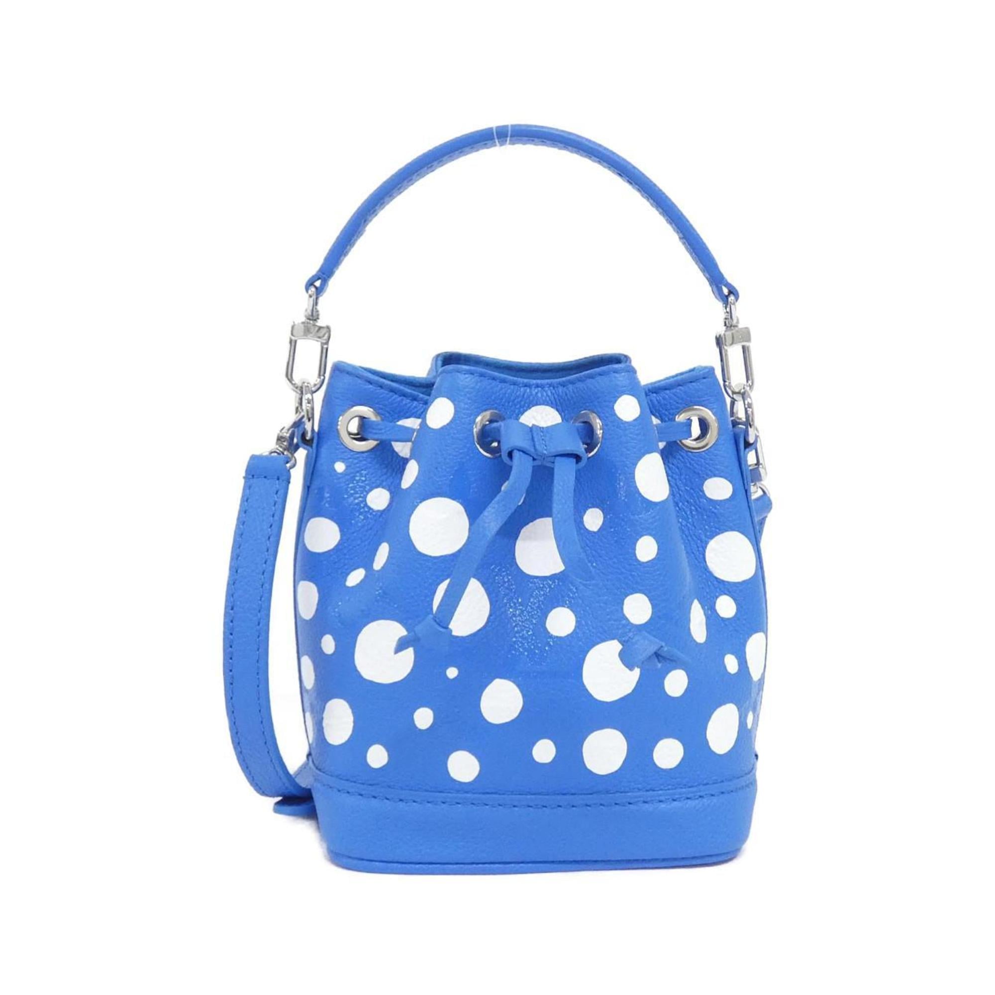 Louis Vuitton Blanc Blue Leather Shoulder Bag