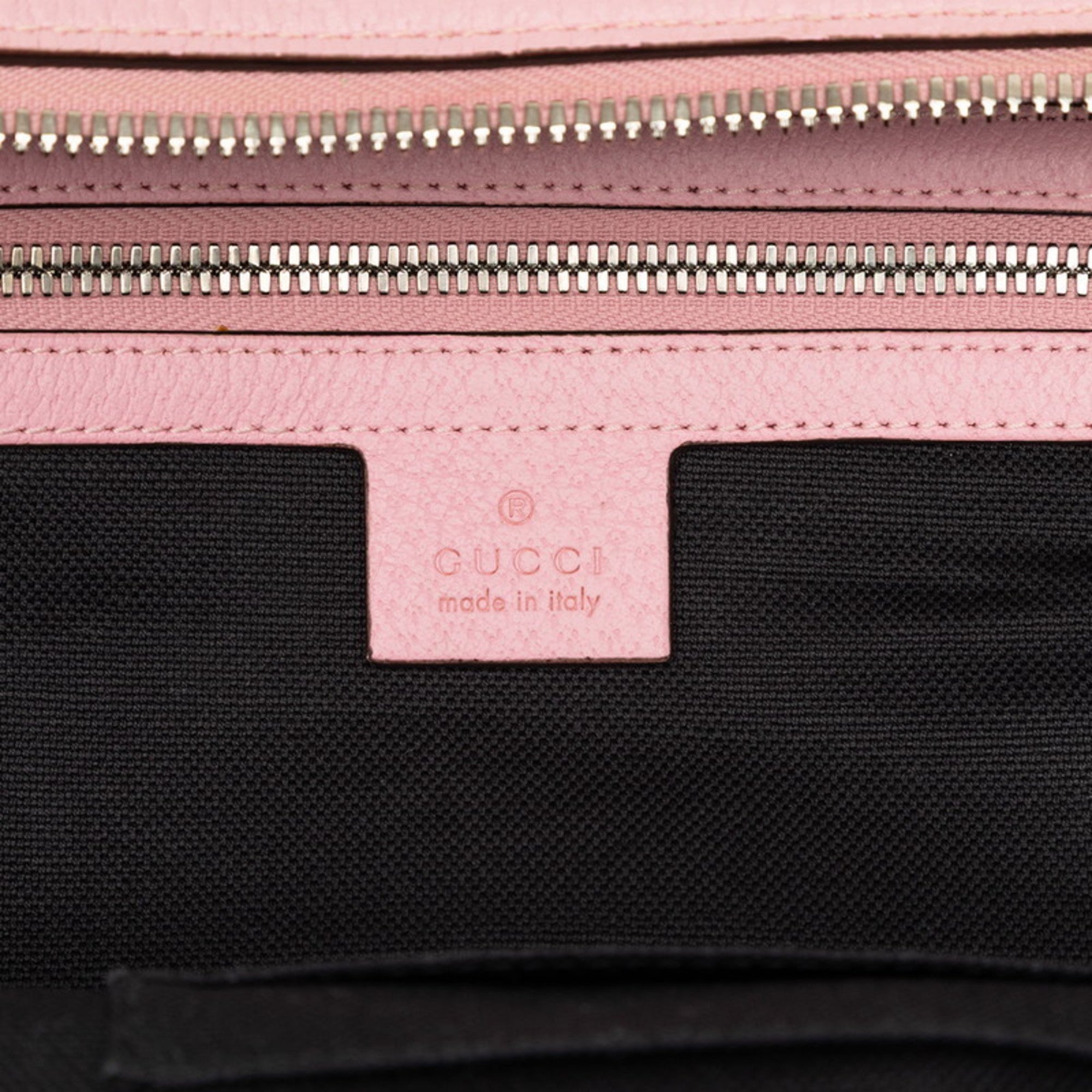 Gucci Black Multi-Color Pink Pvc Leather Backpack (Pre-Owned)