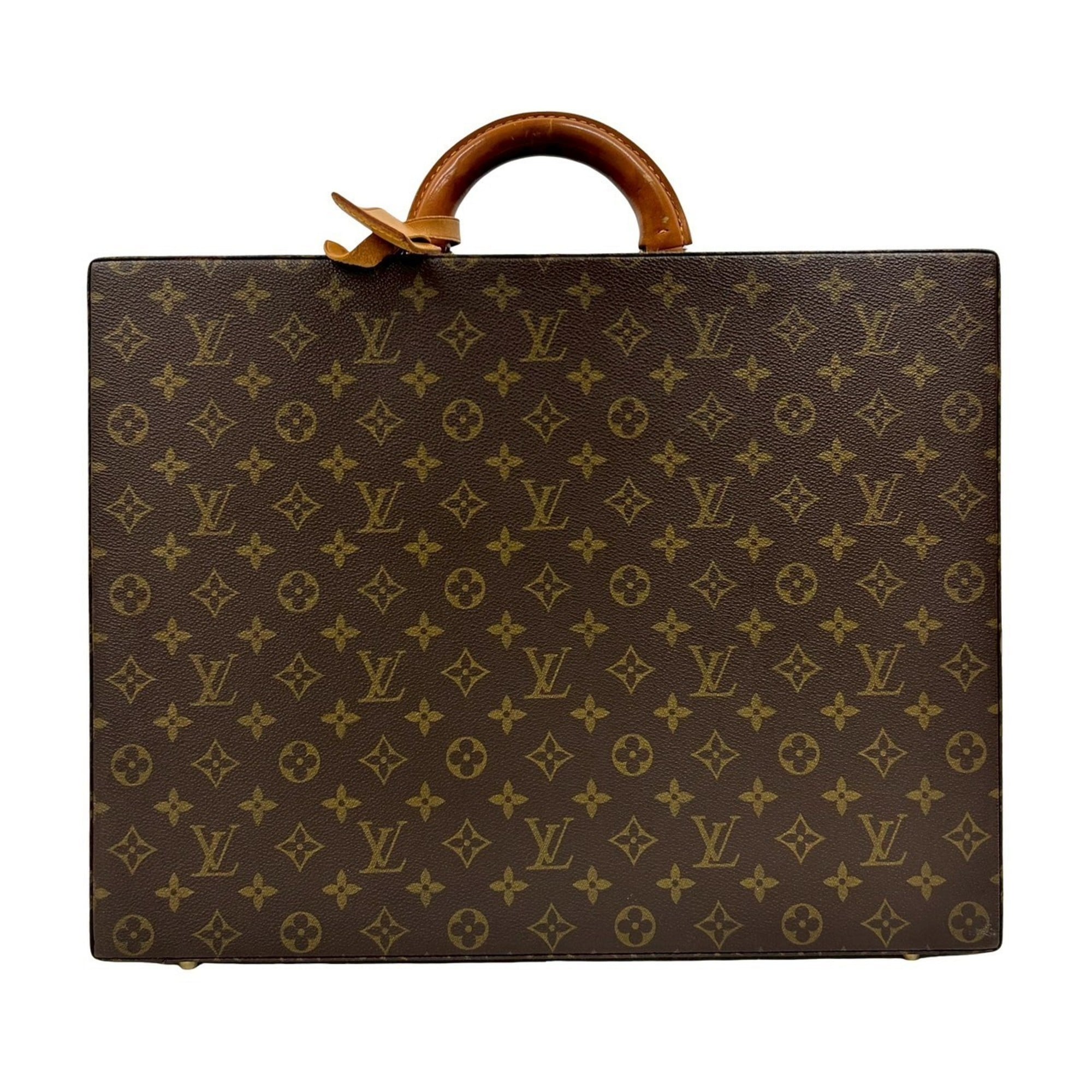 Louis Vuitton Brown Leather Pvc Briefcase