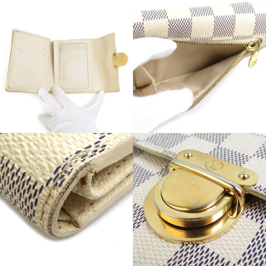 Louis Vuitton Ivory Damier Azur Wallet