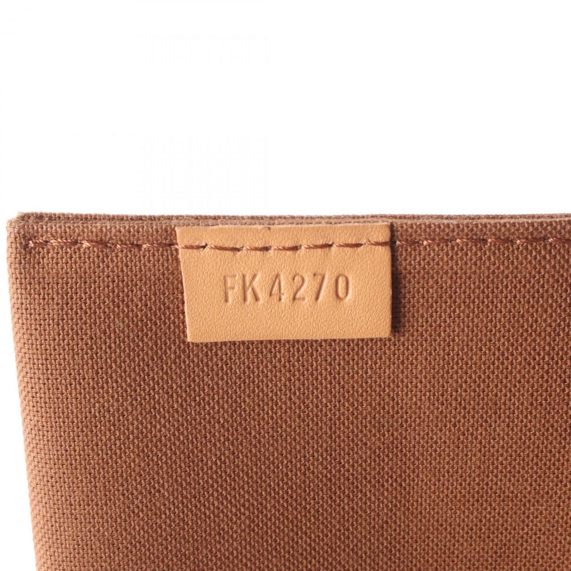 Louis Vuitton Brown Coated Canvas Leather Handbag