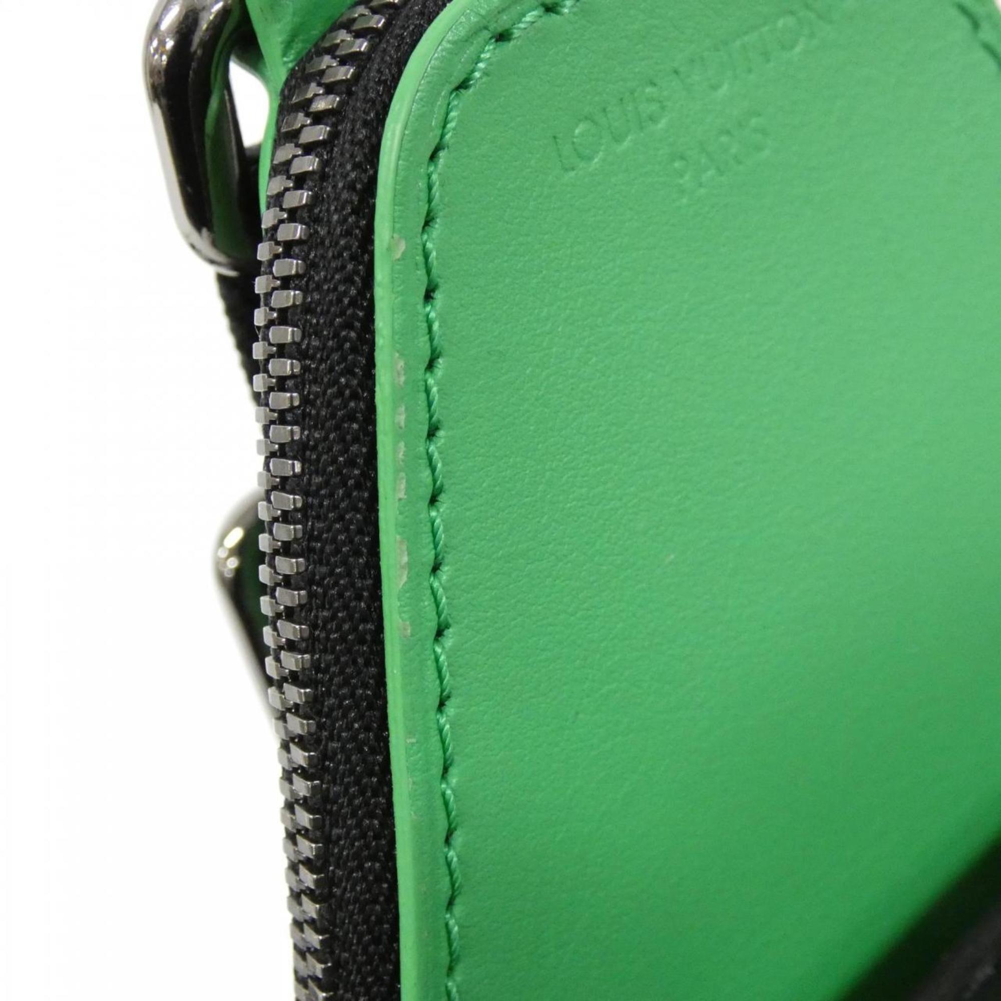 Louis Vuitton Monogram Eclipse Black Green Coated Canvas Handbag