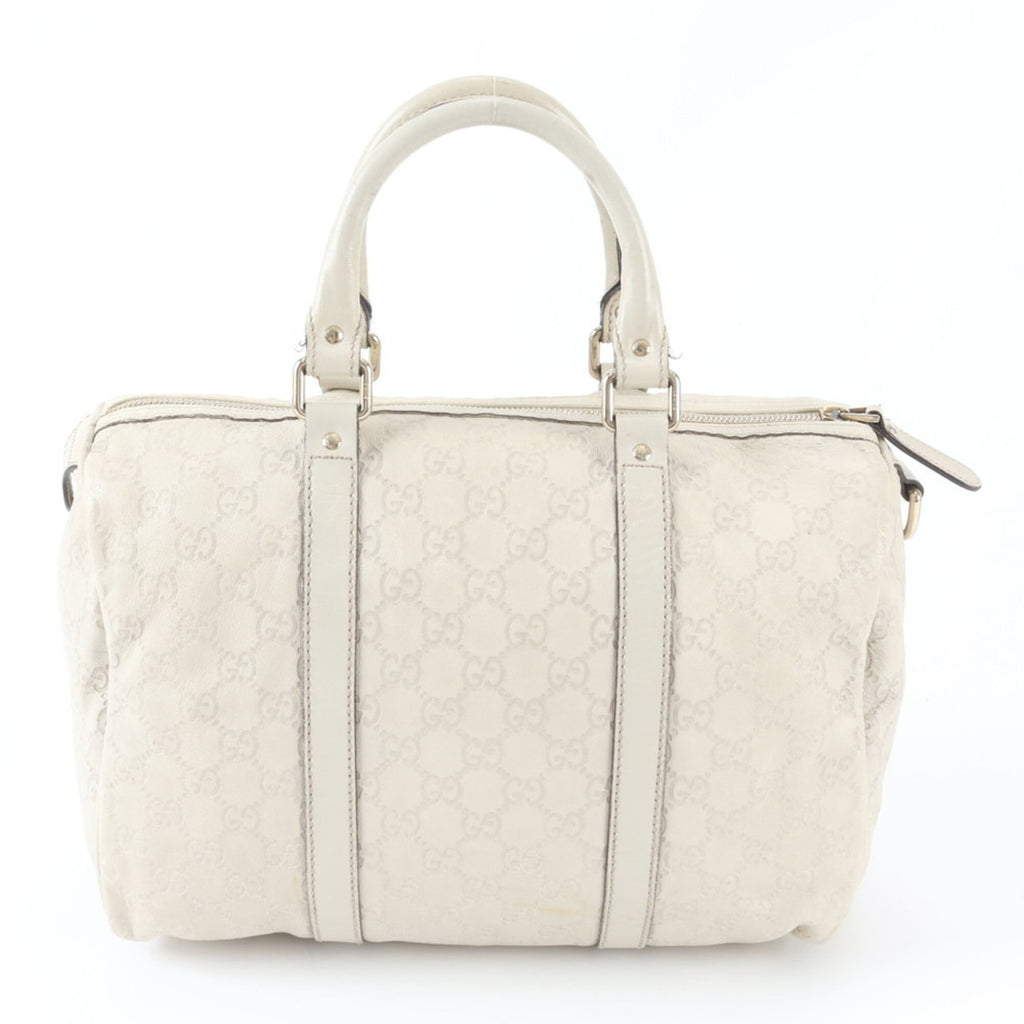 Gucci Guccissima Ivory Leather Handbag (Pre-Owned)