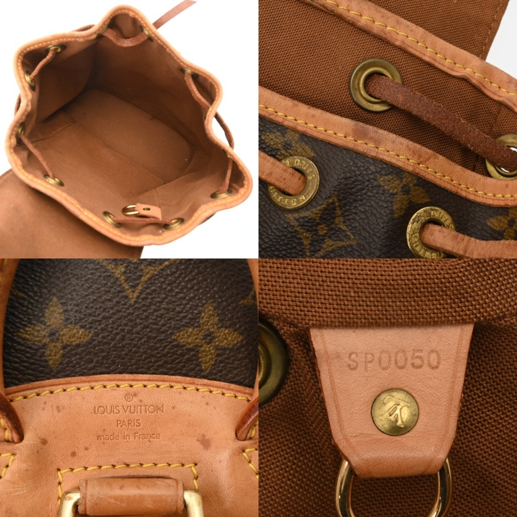 Louis Vuitton Brown Canvas Monogram Backpack