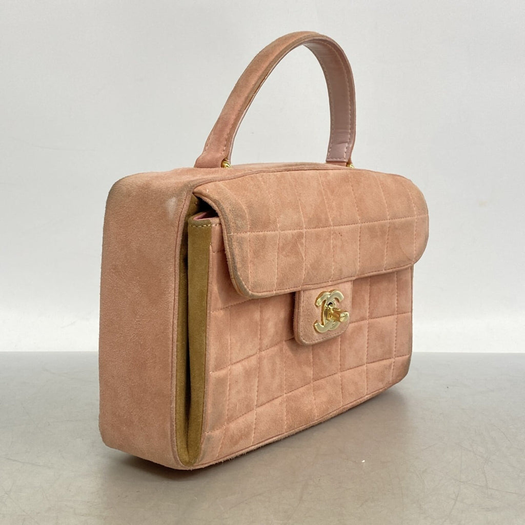 Chanel Pink Suede Handbag