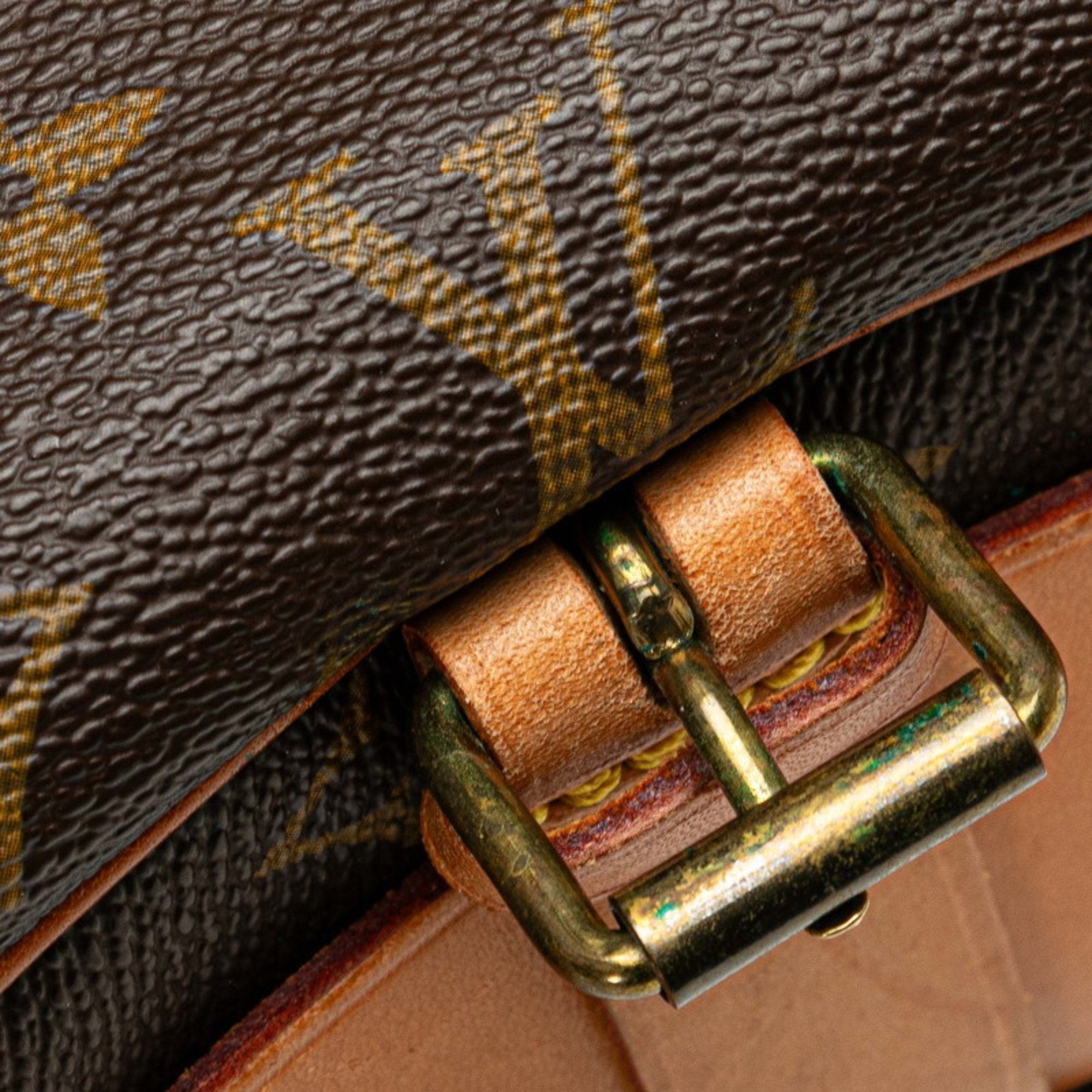 Louis Vuitton Brown Pvc Leather Shoulder Bag