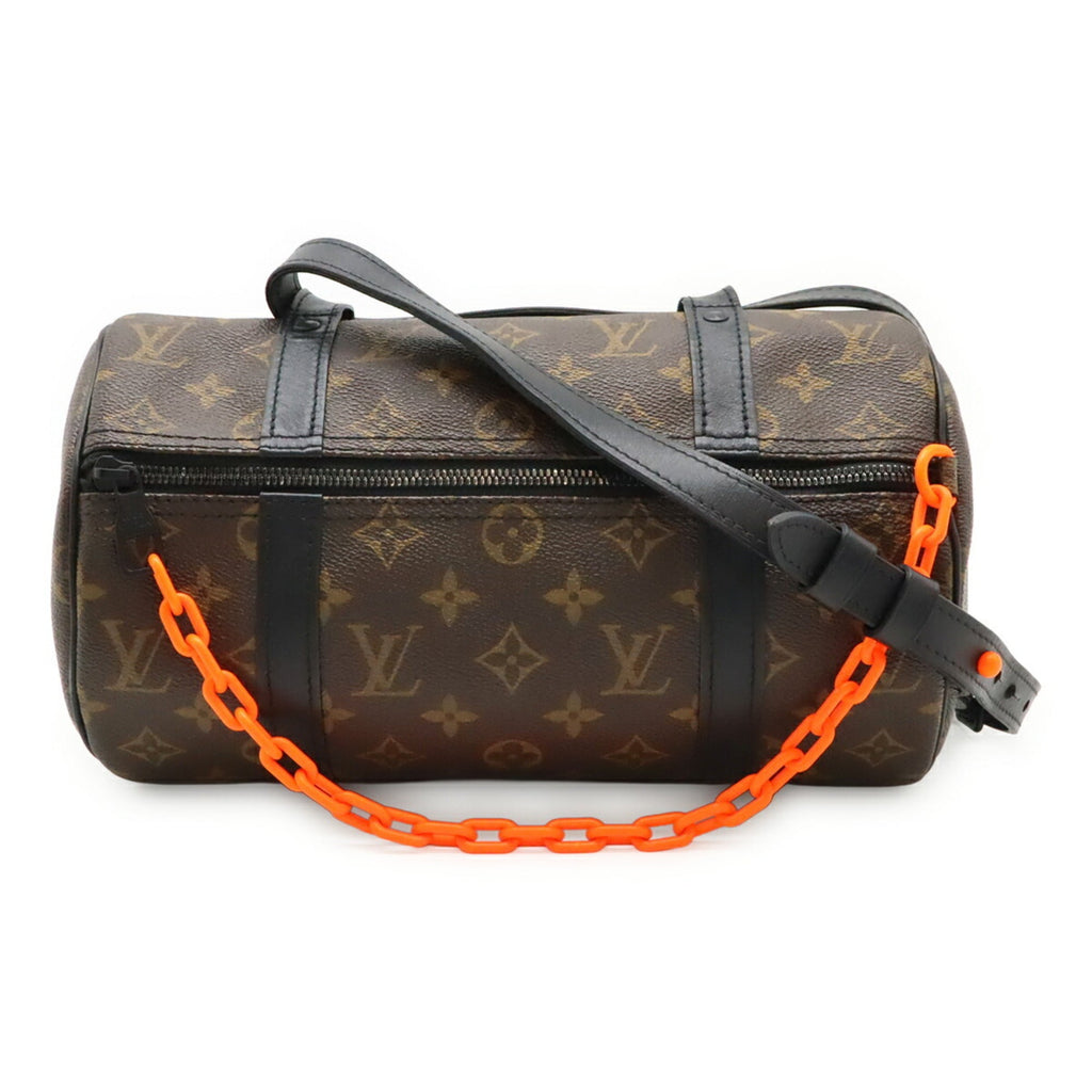 Louis Vuitton Black Brown Monogram Orange Monogram Shoulder Bag