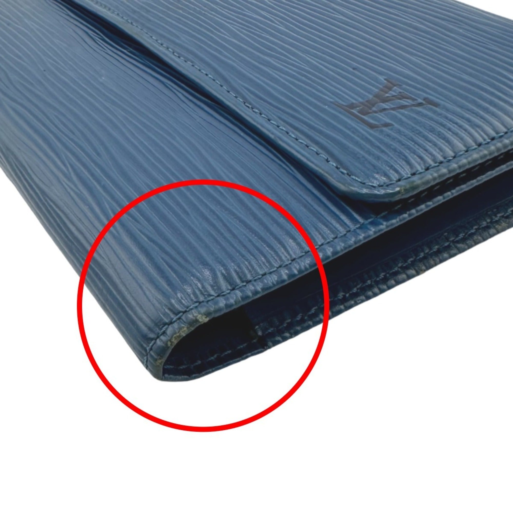Louis Vuitton Toledo Blue Epi Leather Wallet
