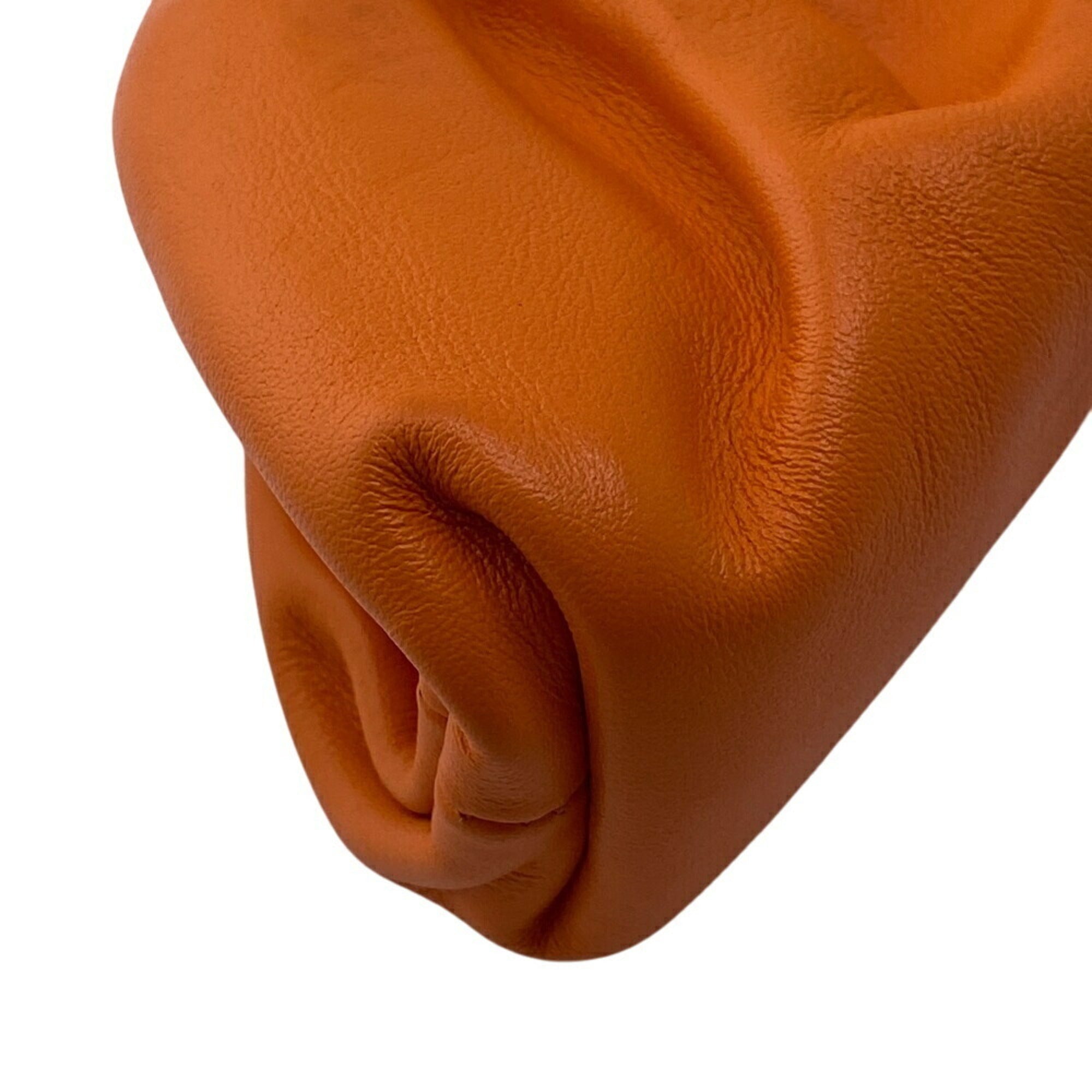Bottega Veneta Orange Leather Coin Purse/Coin Case