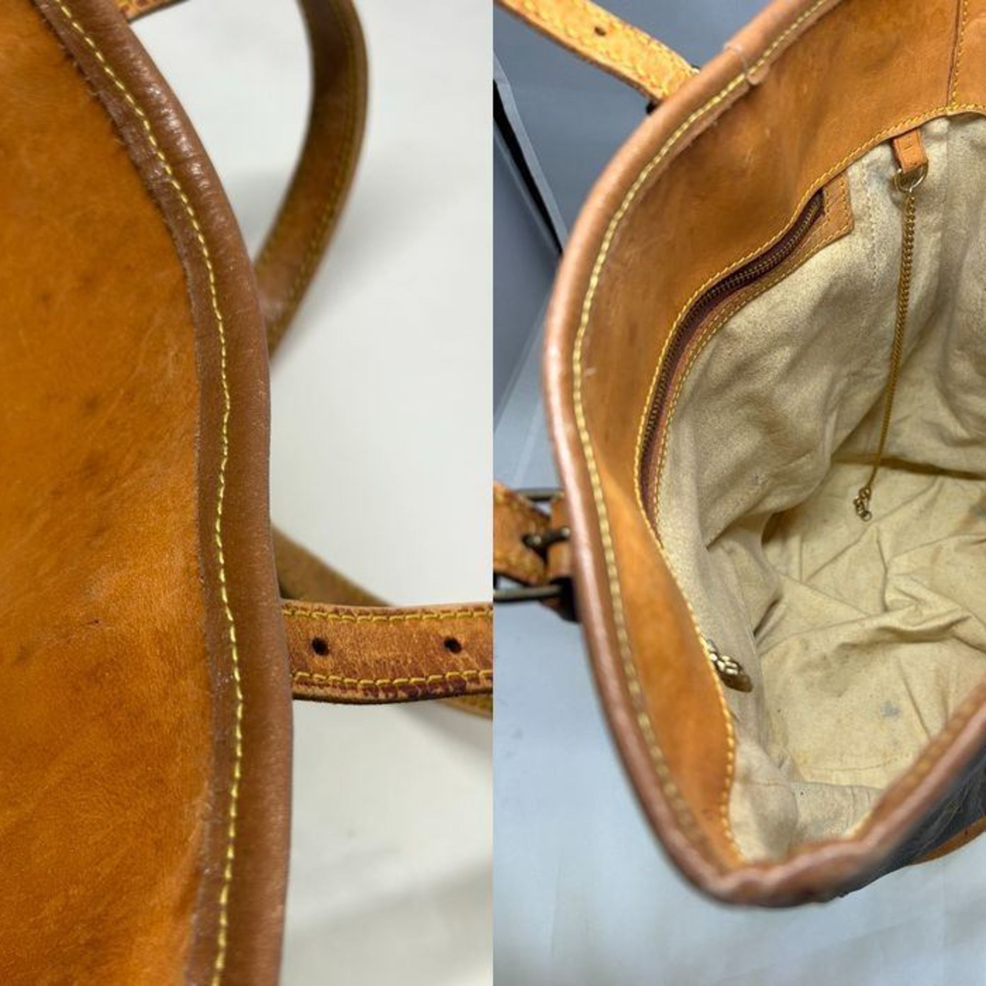 Louis Vuitton Brown Pvc Leather Shoulder Bag
