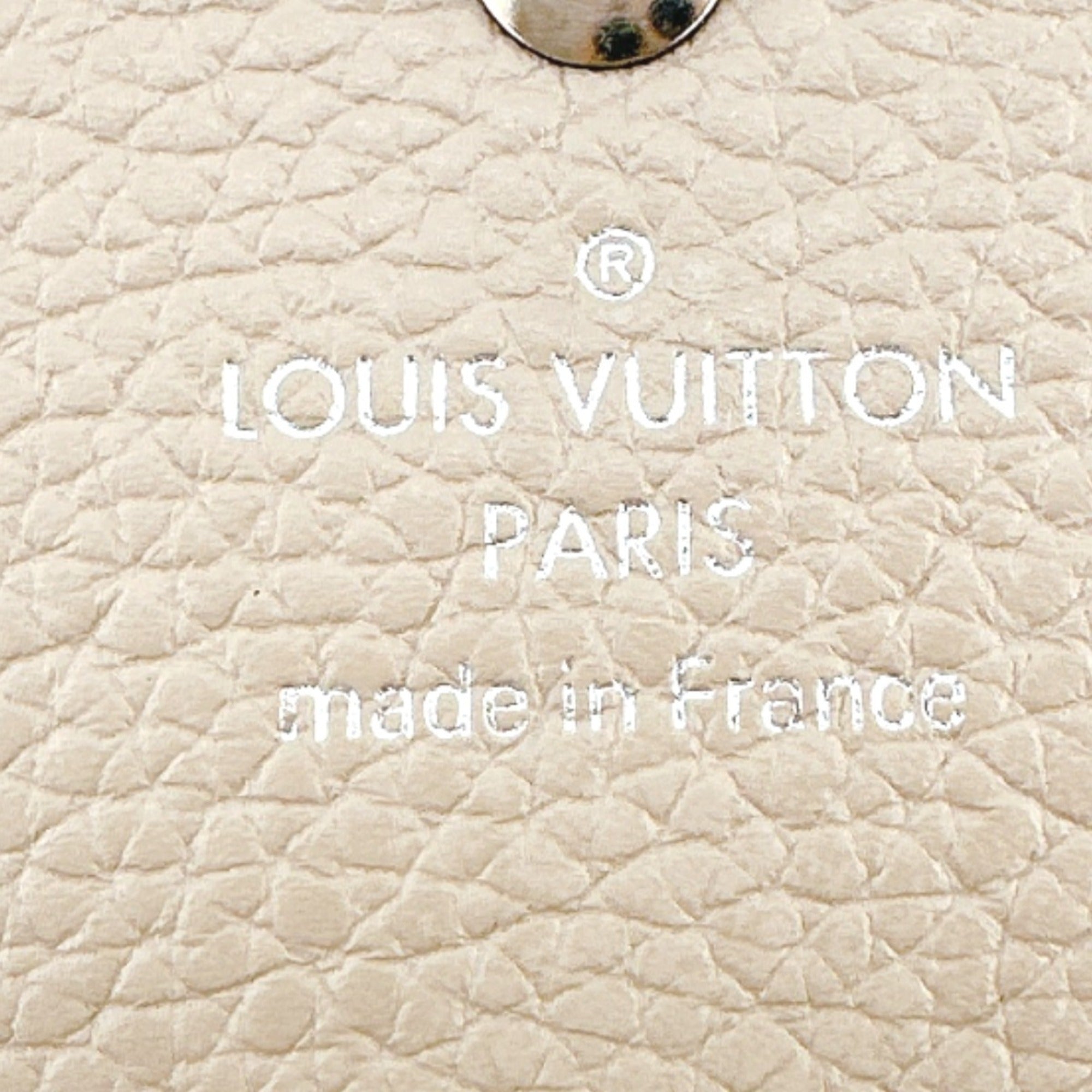 Louis Vuitton Beige Galle Monogram Mahina Leather Long Wallet (Tri-Fold)