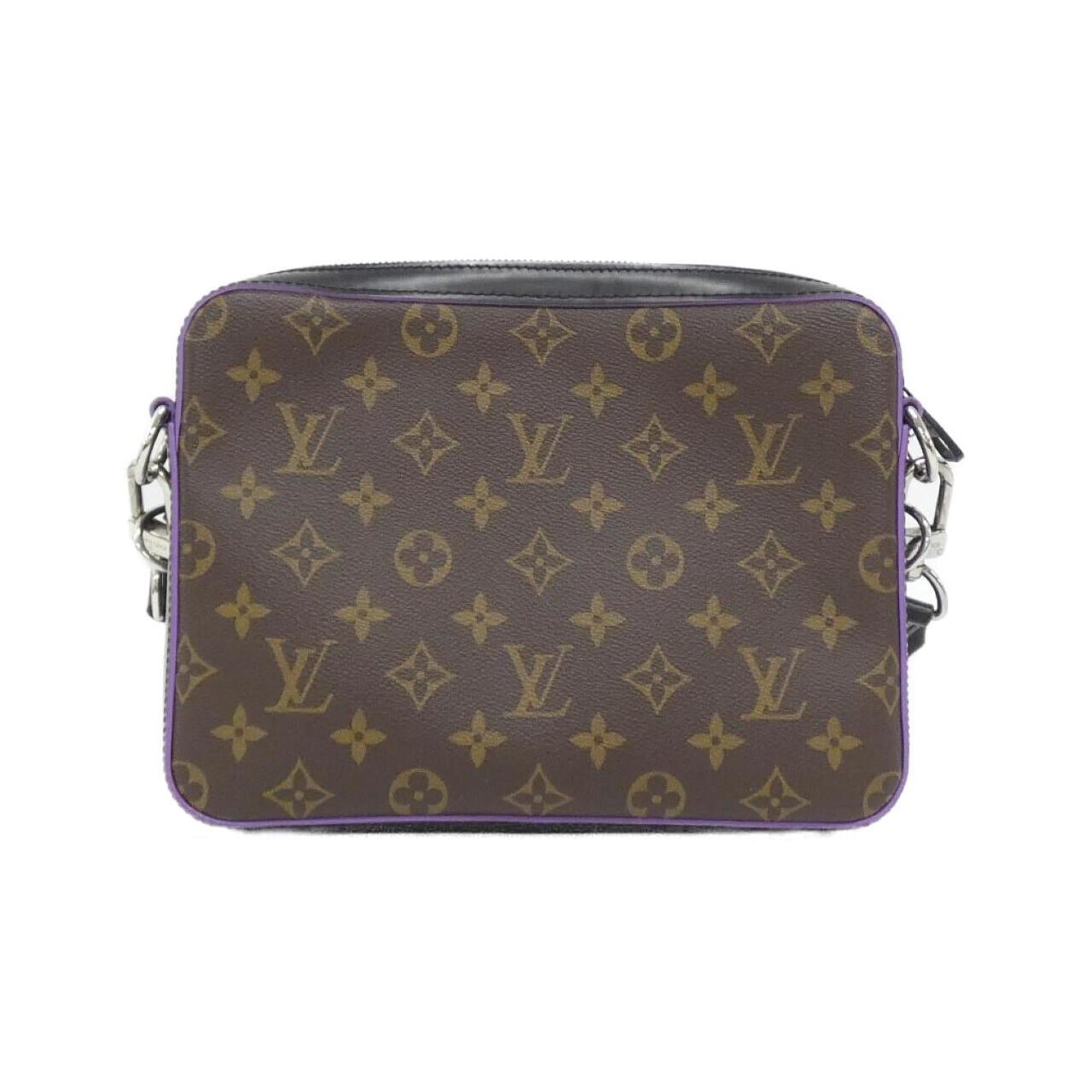 Louis Vuitton Dark Brown Marron Coated Canvas Shoulder Bag