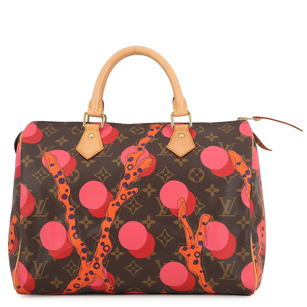Louis Vuitton Monogram Ramages Red Color Monogram Ramages Boston Bag Handbag