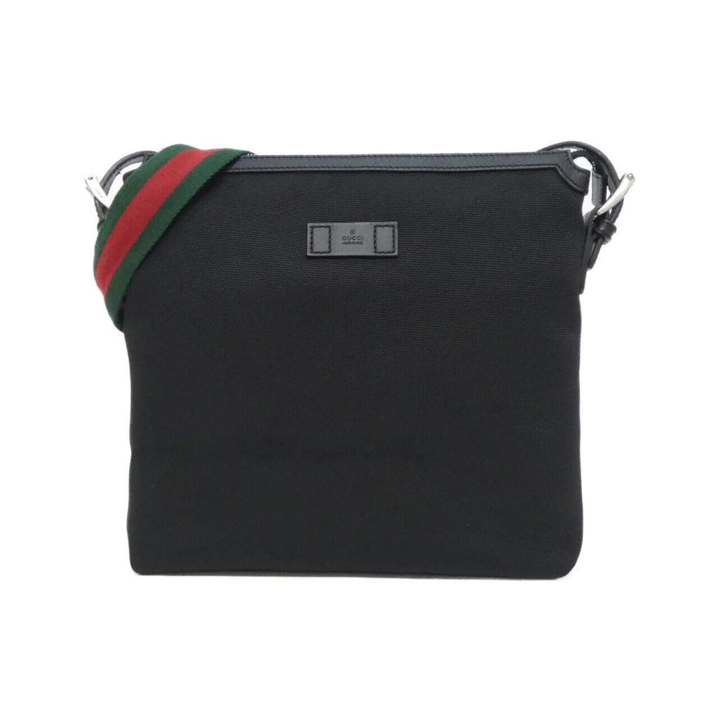 Gucci Black Canvas Shoulder Bag (Pre-Owned)