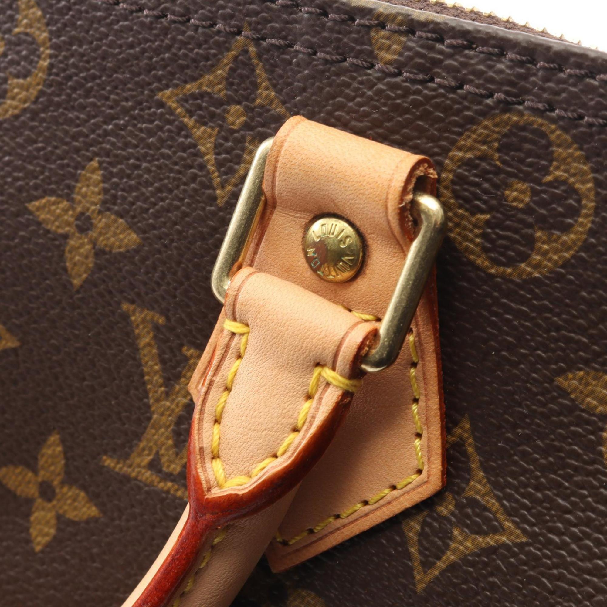 Louis Vuitton Brown Coated Canvas Pvc Monogram Leather Handbag