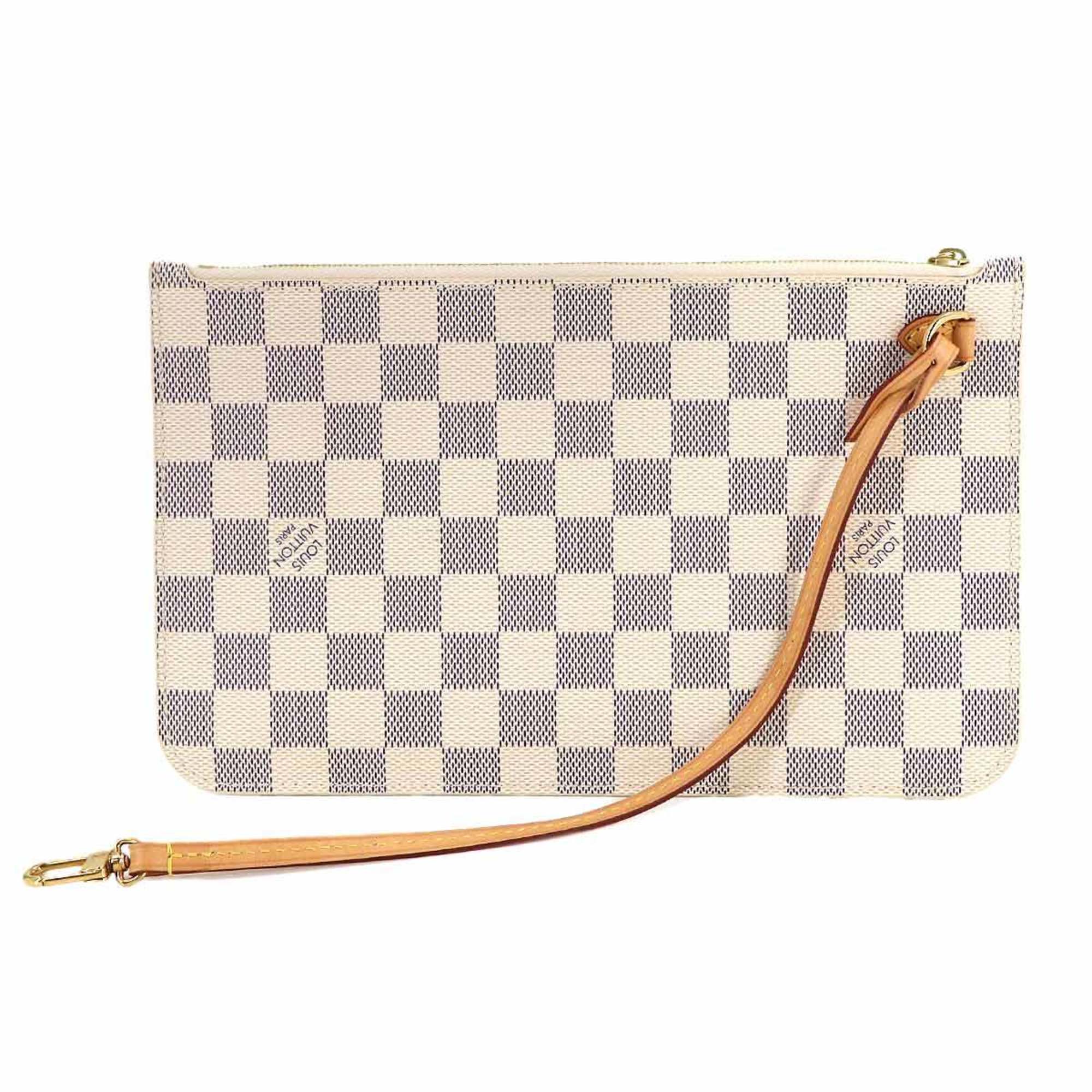 Louis Vuitton Beige Damier Azur Damier Azur Pouch