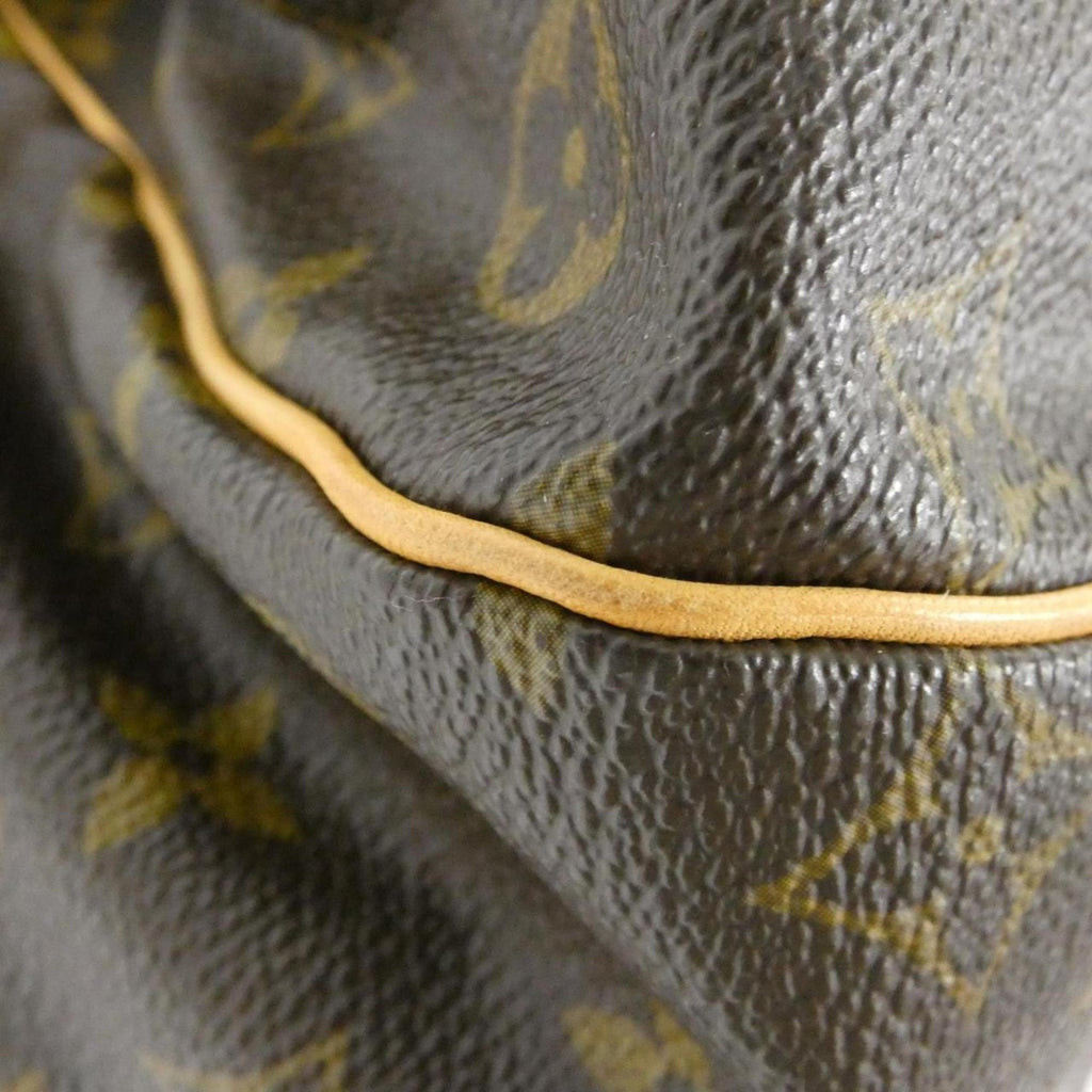 Louis Vuitton Marron Coated Canvas Handbag