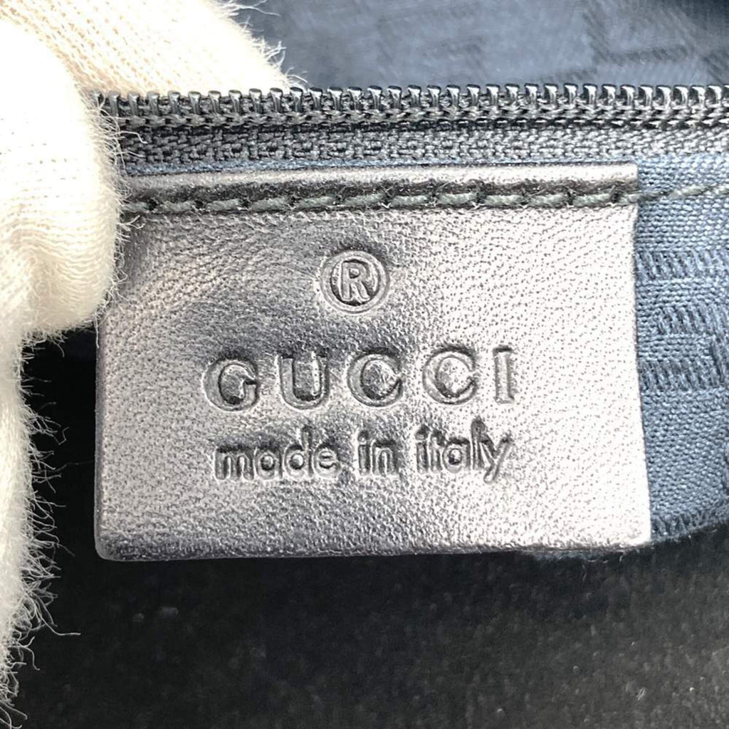 Gucci Black Suede Handbag Shoulder Bag (Pre-Owned)