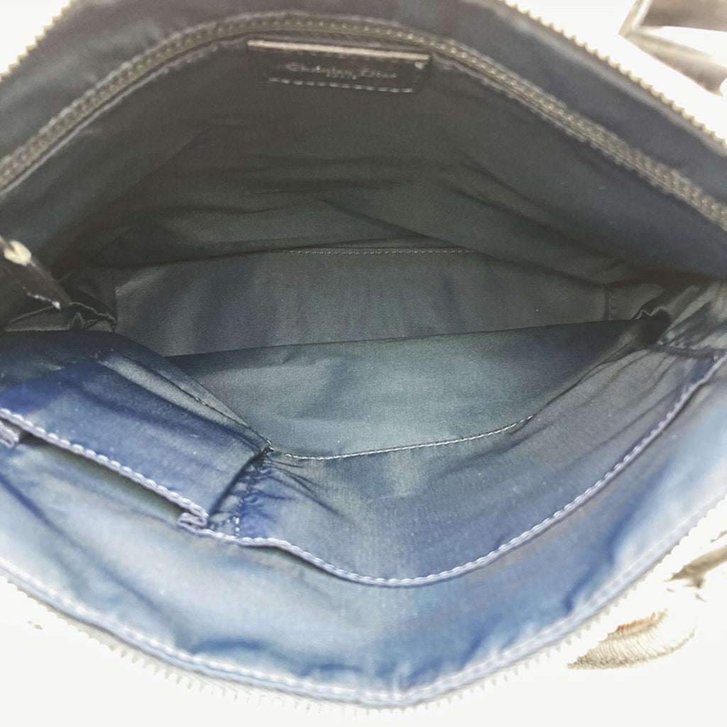 Christian Dior Navy Denim Leather Tote Bag (Pre-Owned)