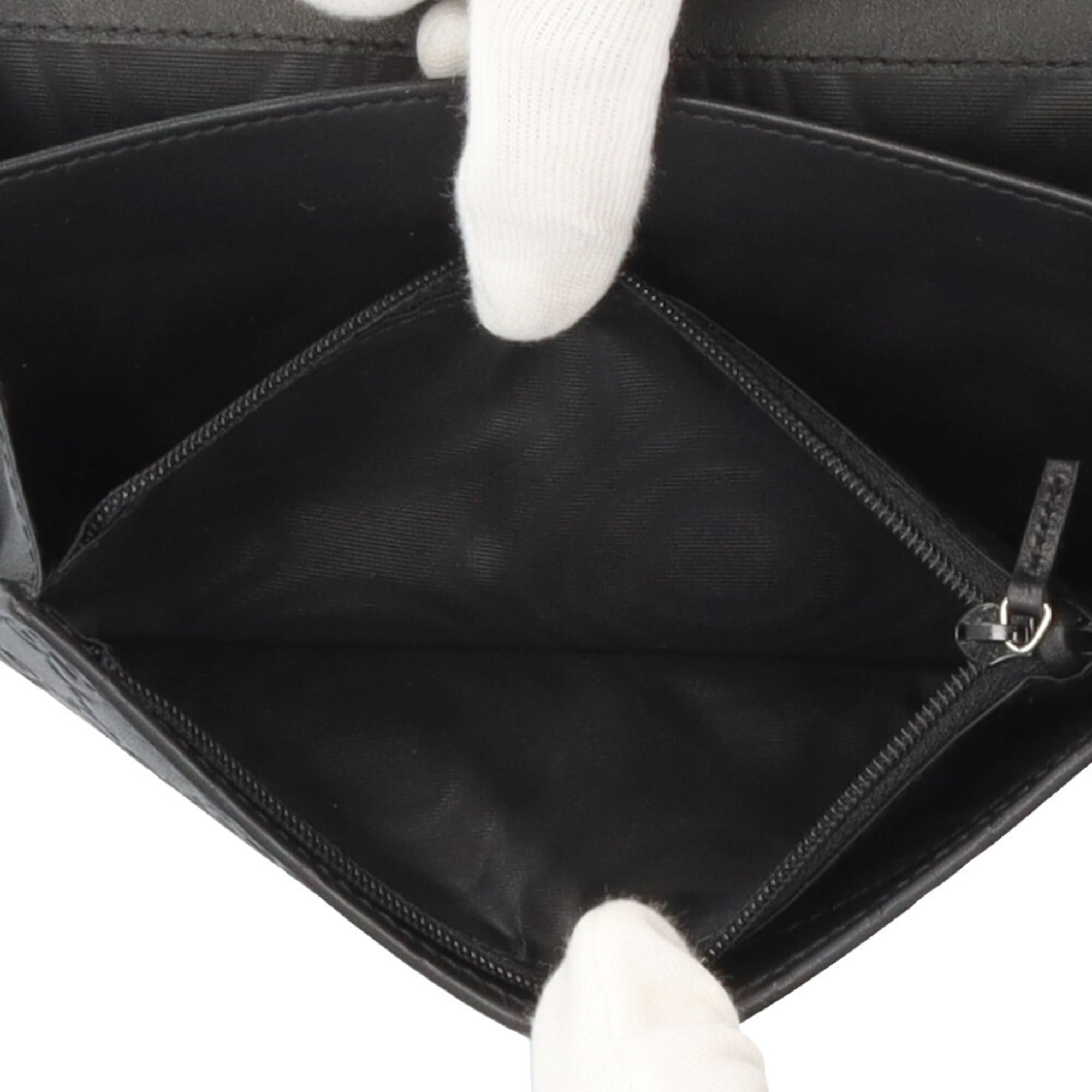 Gucci Black Leather Coin Purse/Coin Case (Pre-Owned)