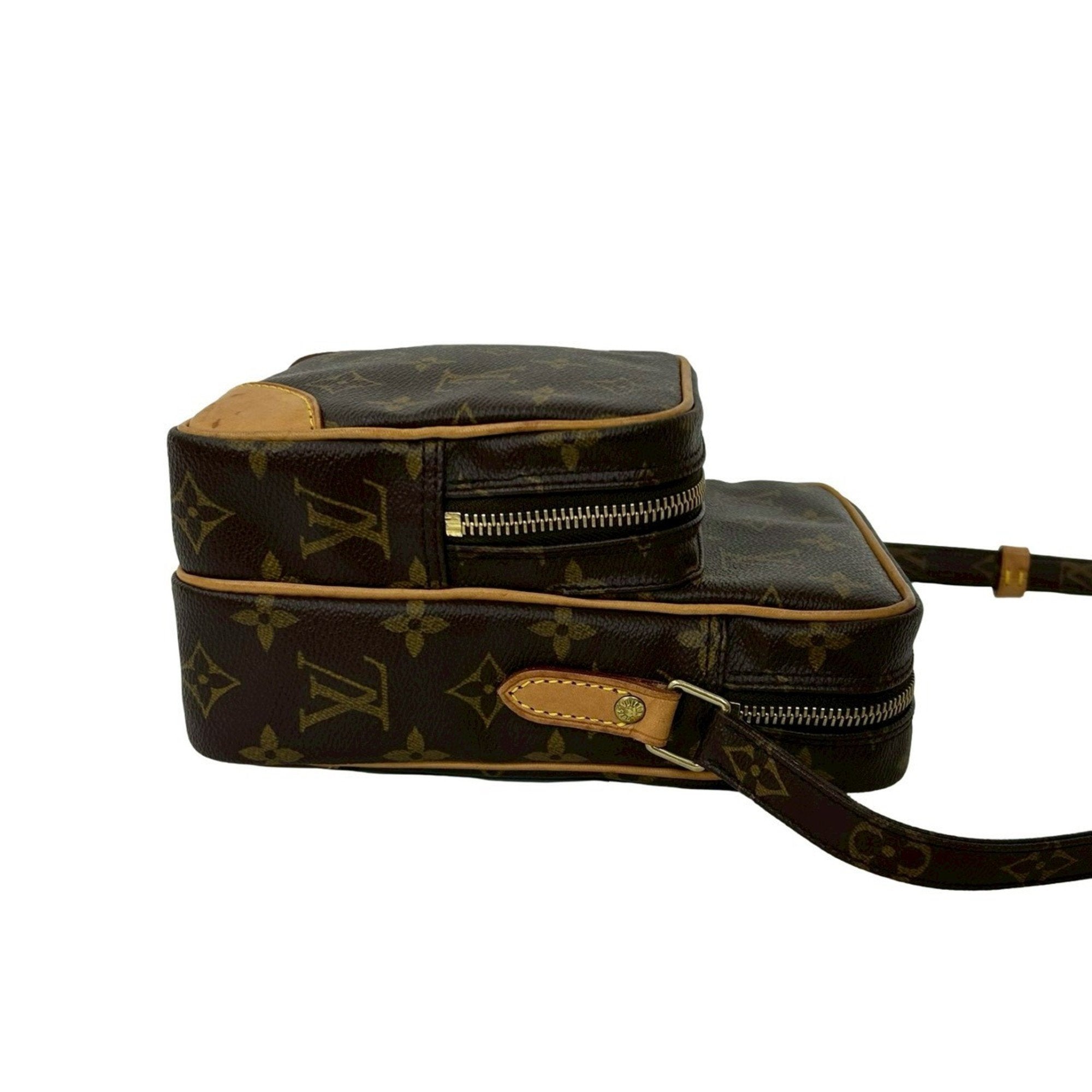 Louis Vuitton Brown Leather Pvc Pochette Shoulder Bag
